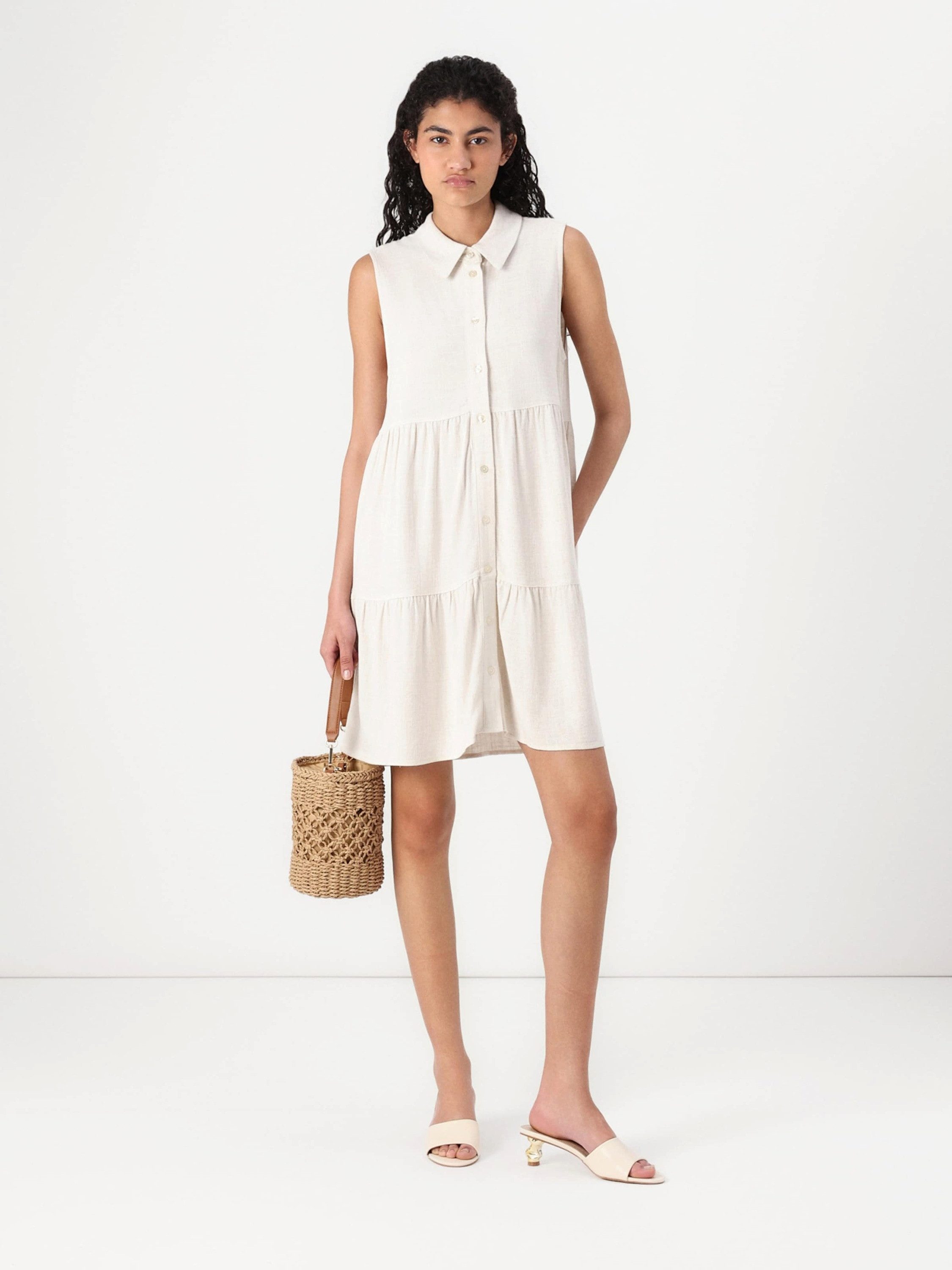 ONLY Minikleid ONLSIESTA (1-tlg) Drapiert/gerafft