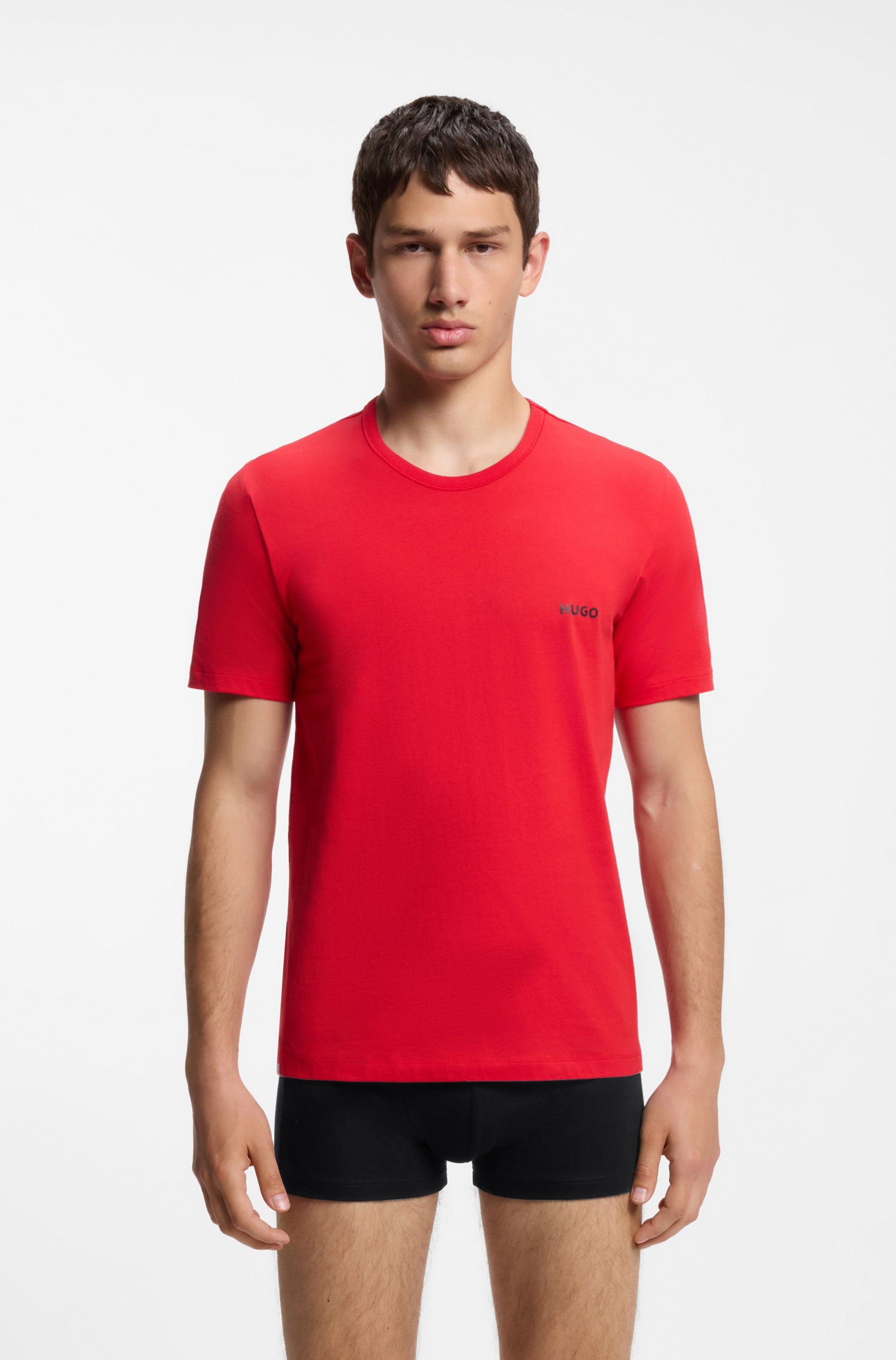 HUGO T-Shirt RN TRIPL (Packung, 3-tlg) mit Rundhalsausschnitt