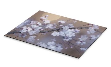Posterlounge Alu-Dibond-Druck Haruyo Morita, Ast voller Kirschblüten, Wohnzimmer Natürlichkeit Malerei