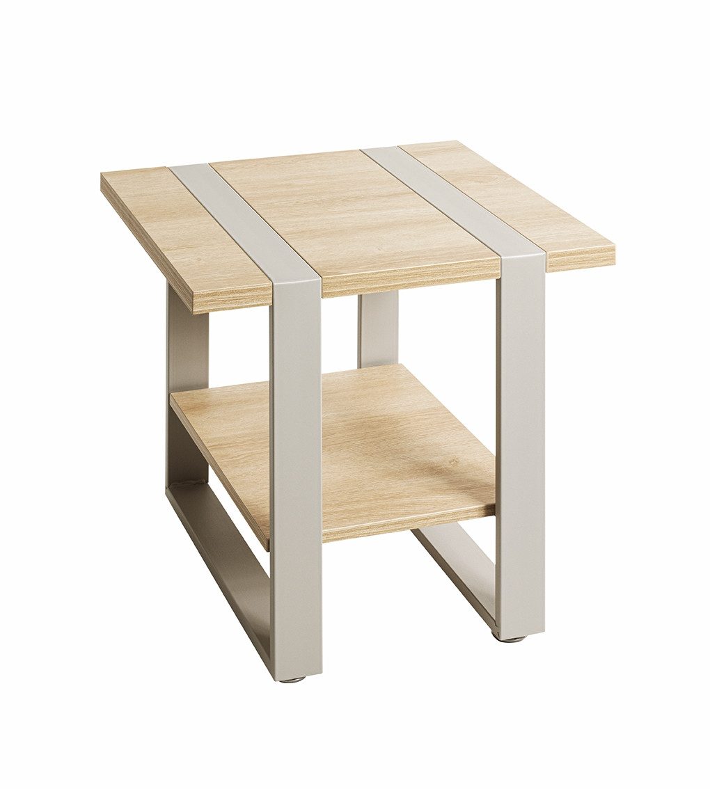 freiraum Beistelltisch 47777, in eiche / grau - 45x45x45cm (BxHxT)