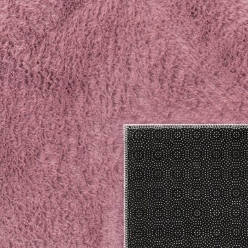 Hochflor-Teppich Teppich Wohnzimmer Waschbar Kunstfell Shaggy Soft, Paco Home, Läufer, Höhe: 26 mm