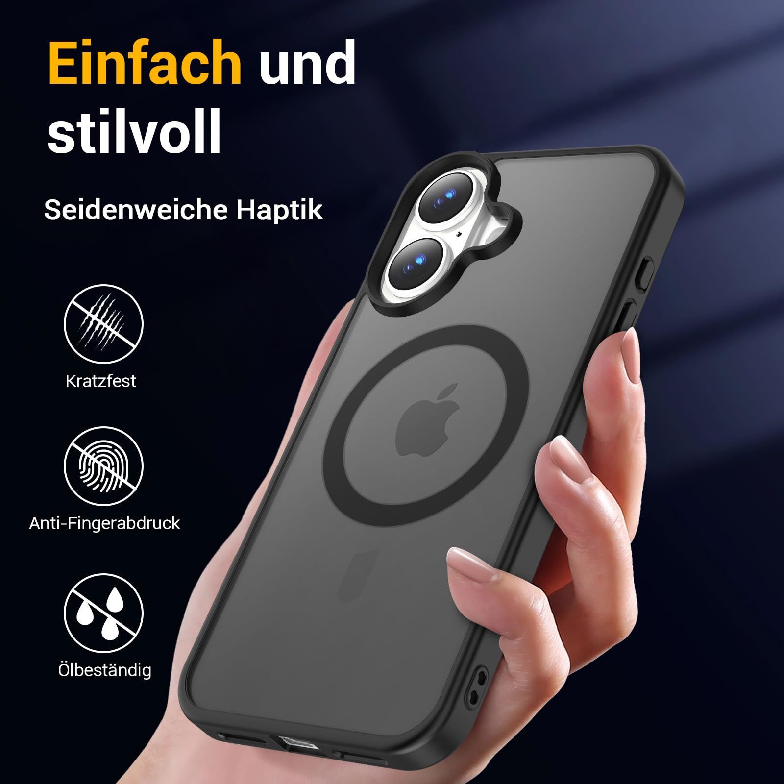 Onestyle Handyhülle Onestyle Magnetische Hülle für iPhone 16 Hülle (MagSafe-kompatibel)