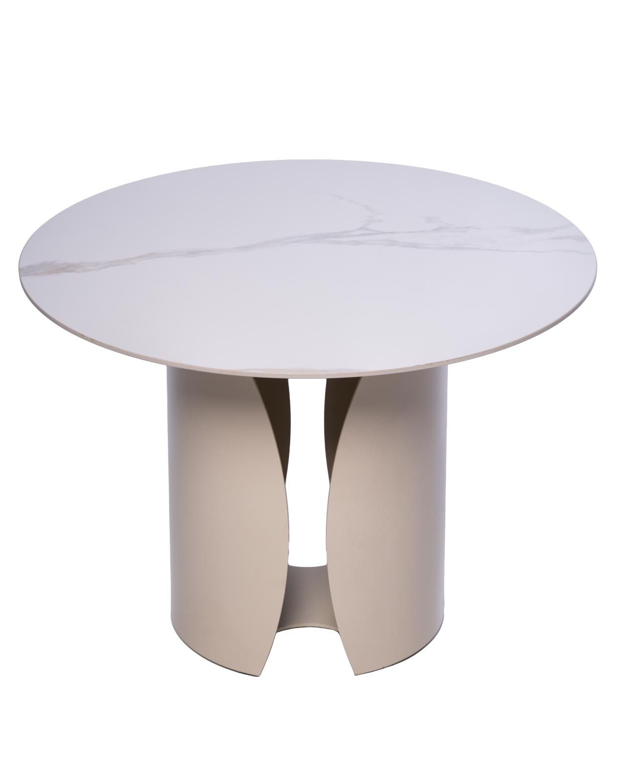 freiraum Beistelltisch Kira 1, in gesinteter Stein cremeweiß - 42x60 (HxD)