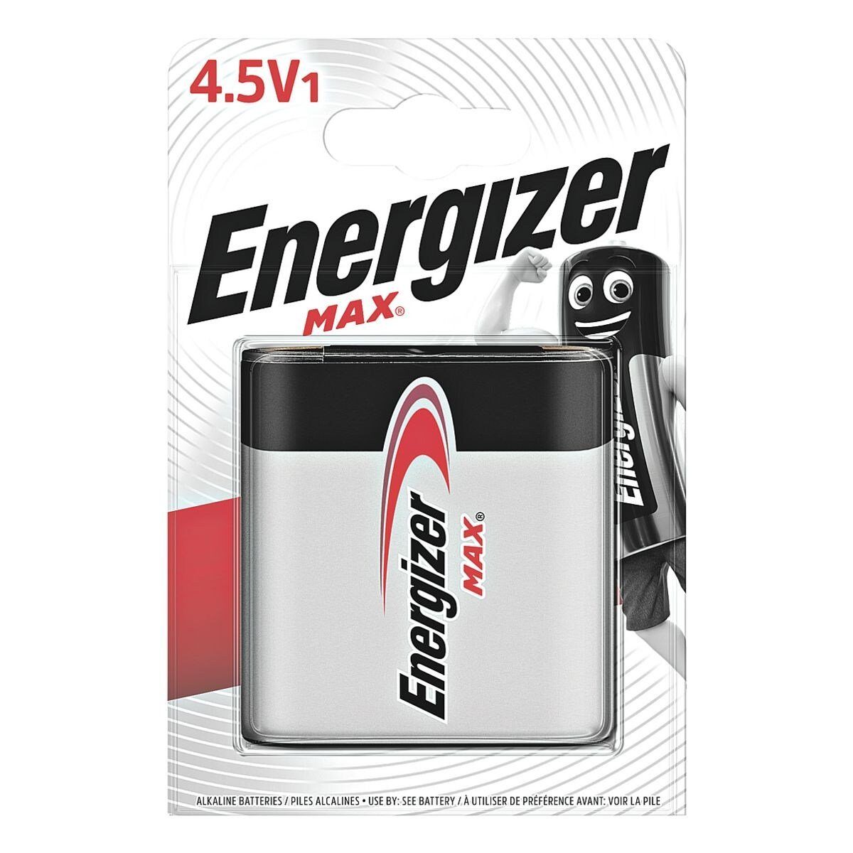 1 Alkali, V, 3LR12 (4.5 1203, Energizer / Flachbatterie 4,5 V, Batterie, St), Max Alkaline