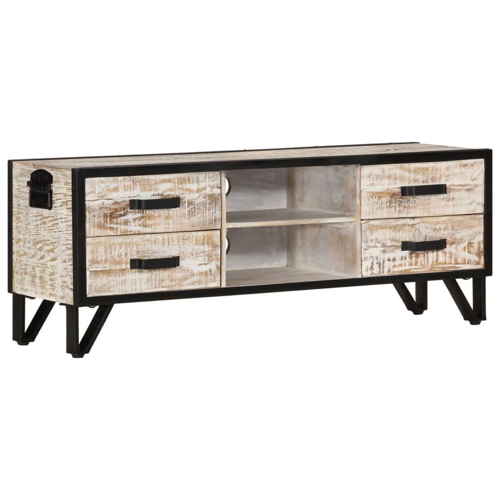 furnicato TV-Schrank 110x30x41 cm Massivholz Akazie