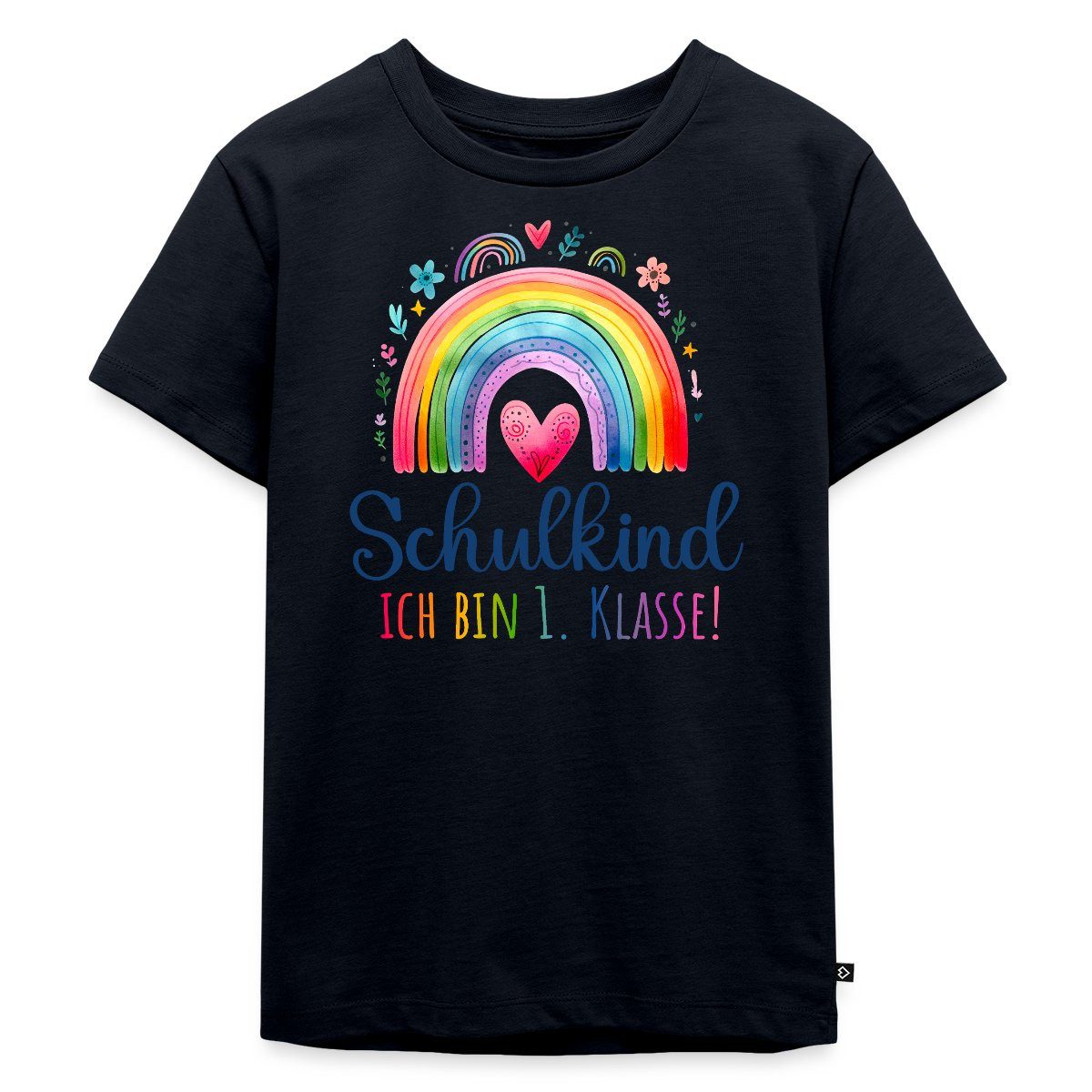 T-Shirt Schulkind 2026 Einschulung Regenbogen Kinder Premium T-Shirt