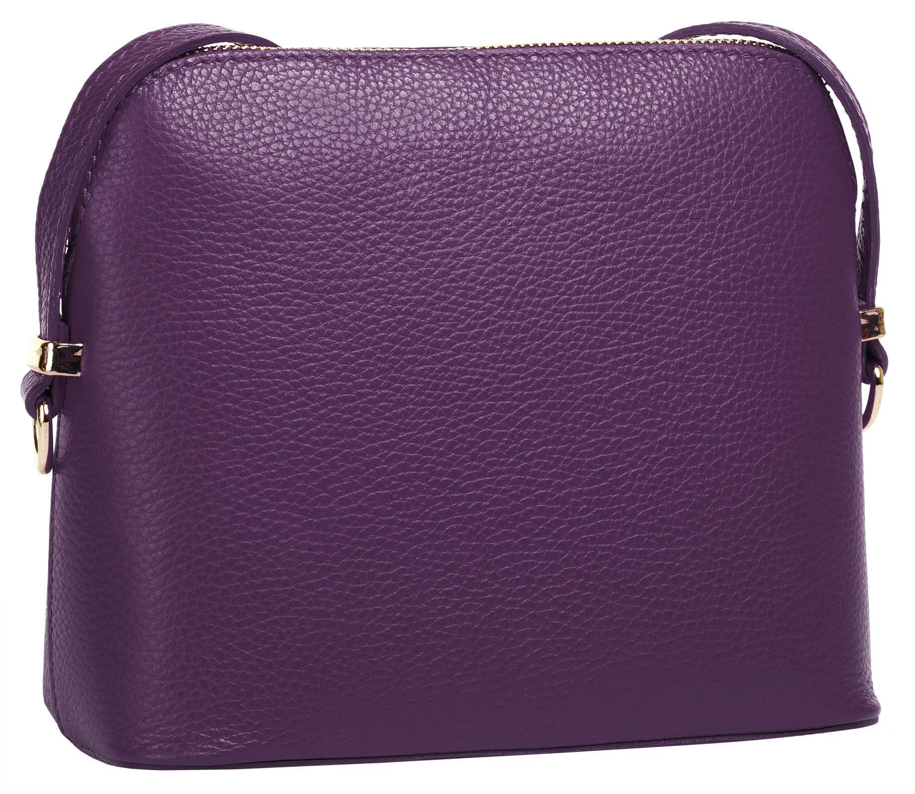 Cluty Umhängetasche, echt Leder, Made in Italy