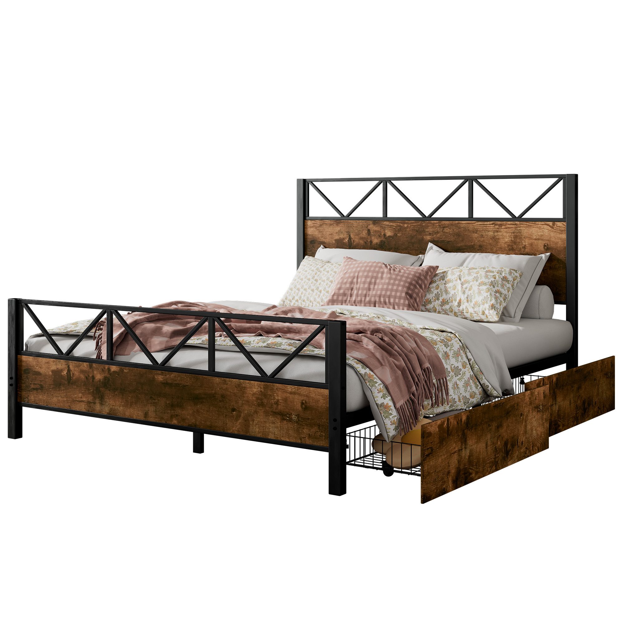 Flieks Metallbett, Doppelbett Kinderbett 140x200cm mit günstig online kaufen