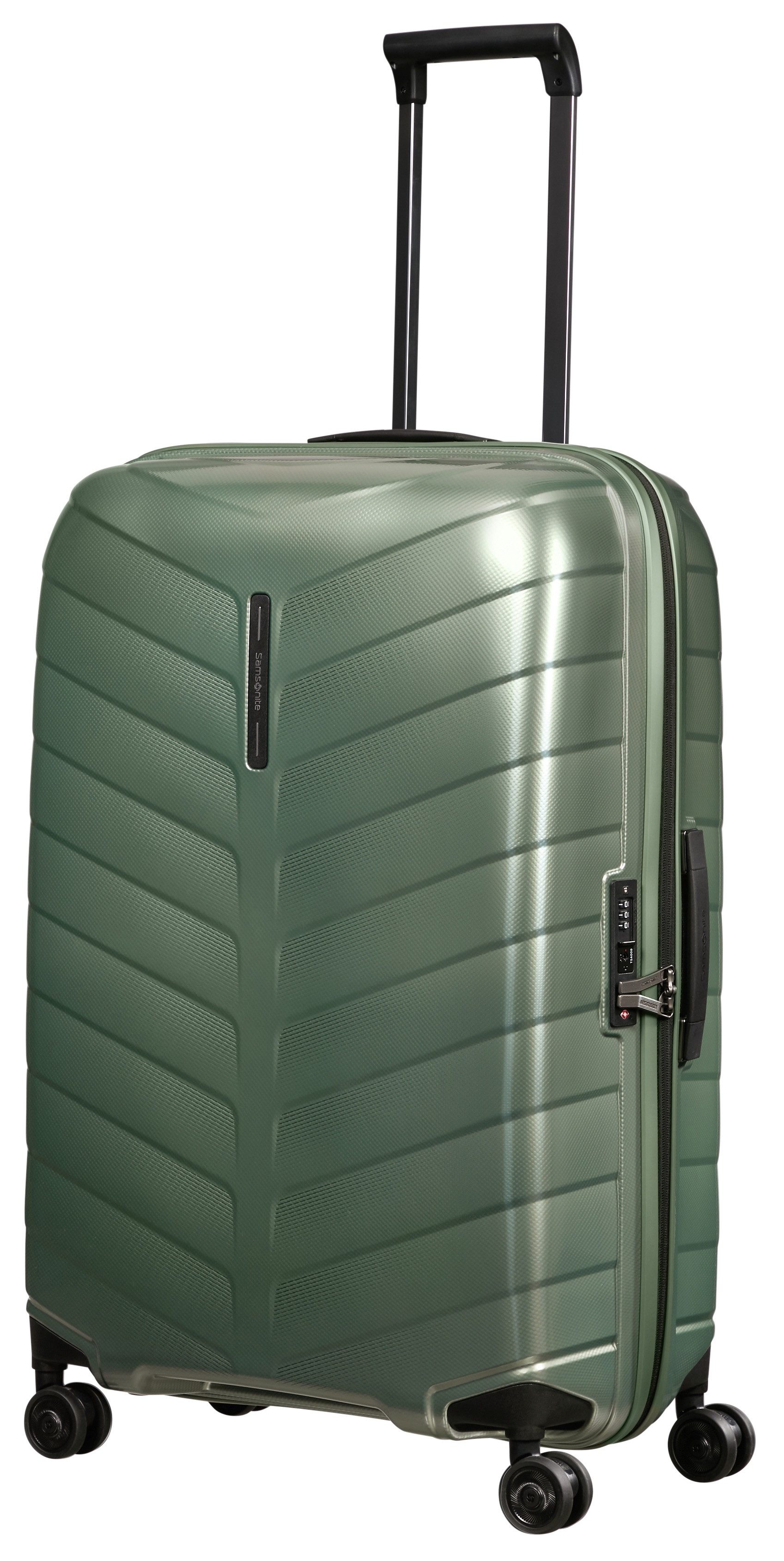 Samsonite Hartschalen-Trolley ATTRIX, verschiedene Größen und Farben, 4 Rollen, aus Polypropylen, mit Bodenfach, Reißverschlussfach und Tasche