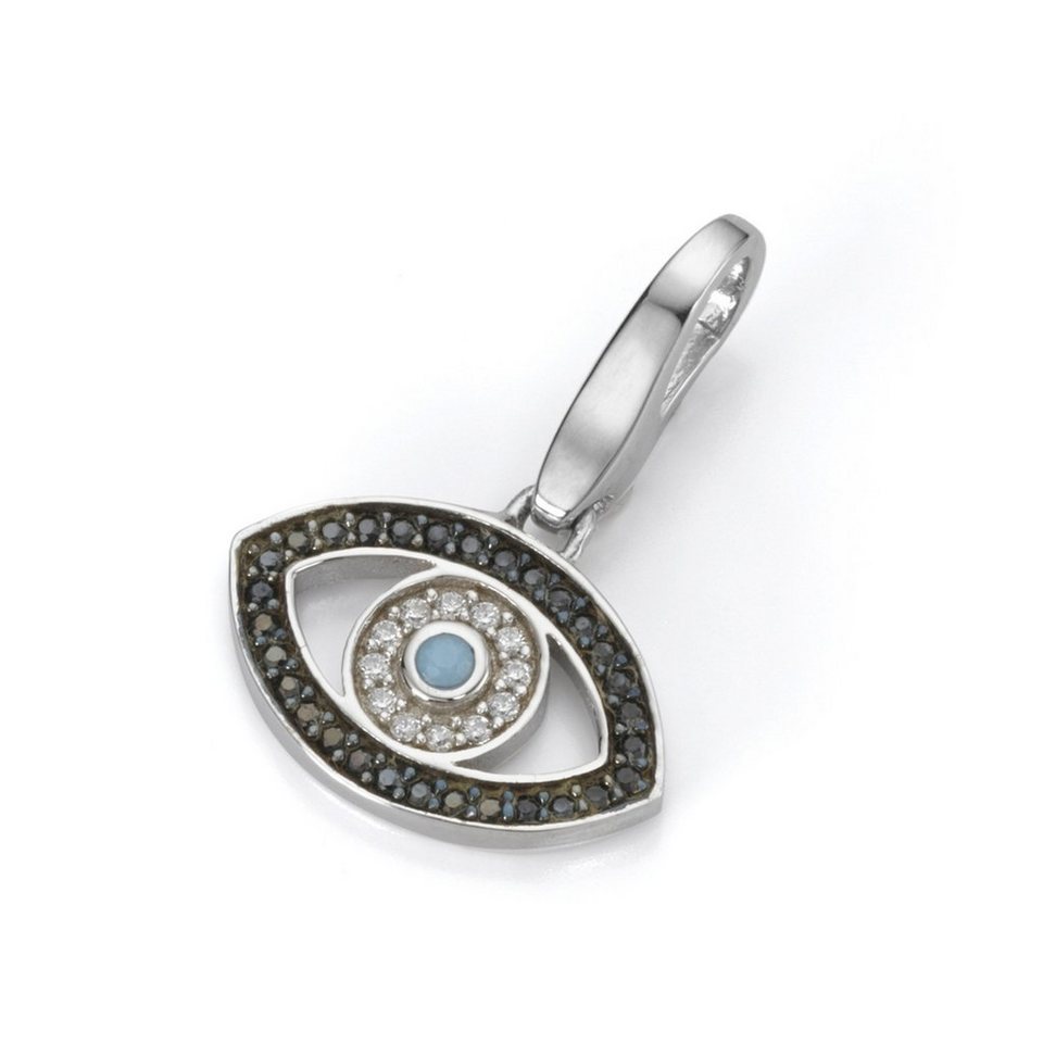 GIORGIO MARTELLO MILANO Charm-Einhänger türkisches Auge, Silber 925