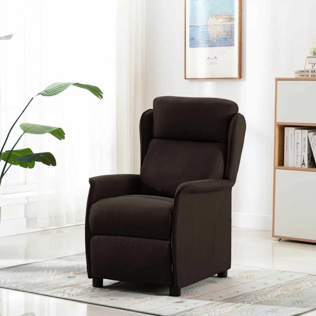 vidaXL Massagesessel Massagesessel mit Kissen Dunkelbraun günstig online kaufen