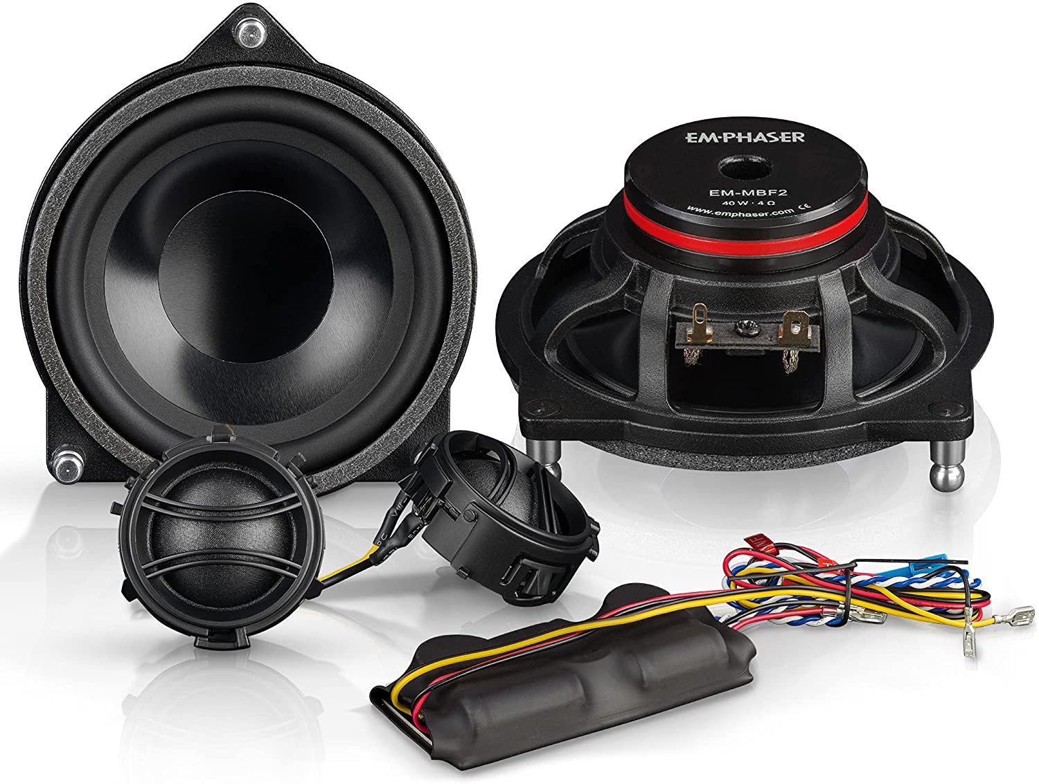 Emphaser EM-MBF2 Plug & Play Komponentensystem Mercedes-Benz 10 cm Auto-Lautsprecher (30 W, 10 cm)