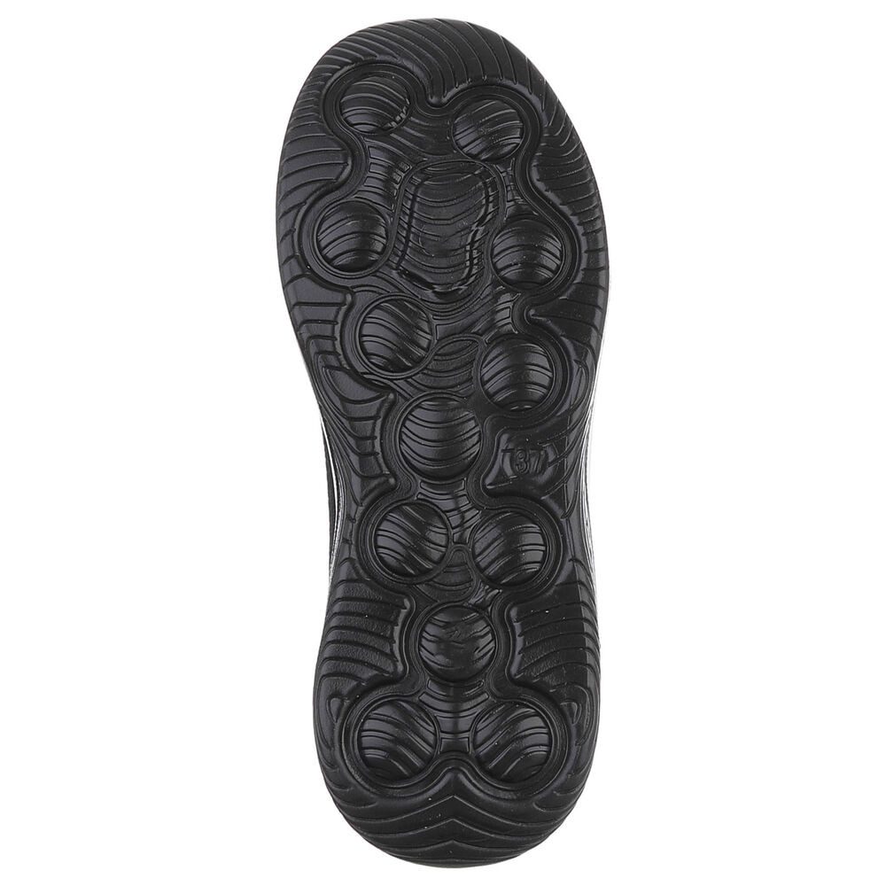 Ital-Design Trendy Damen Freizeit- und Alltagsschuh mit Komfort Slipper (91554344) Keilabsatz/Wedge Slipper in Schwarz