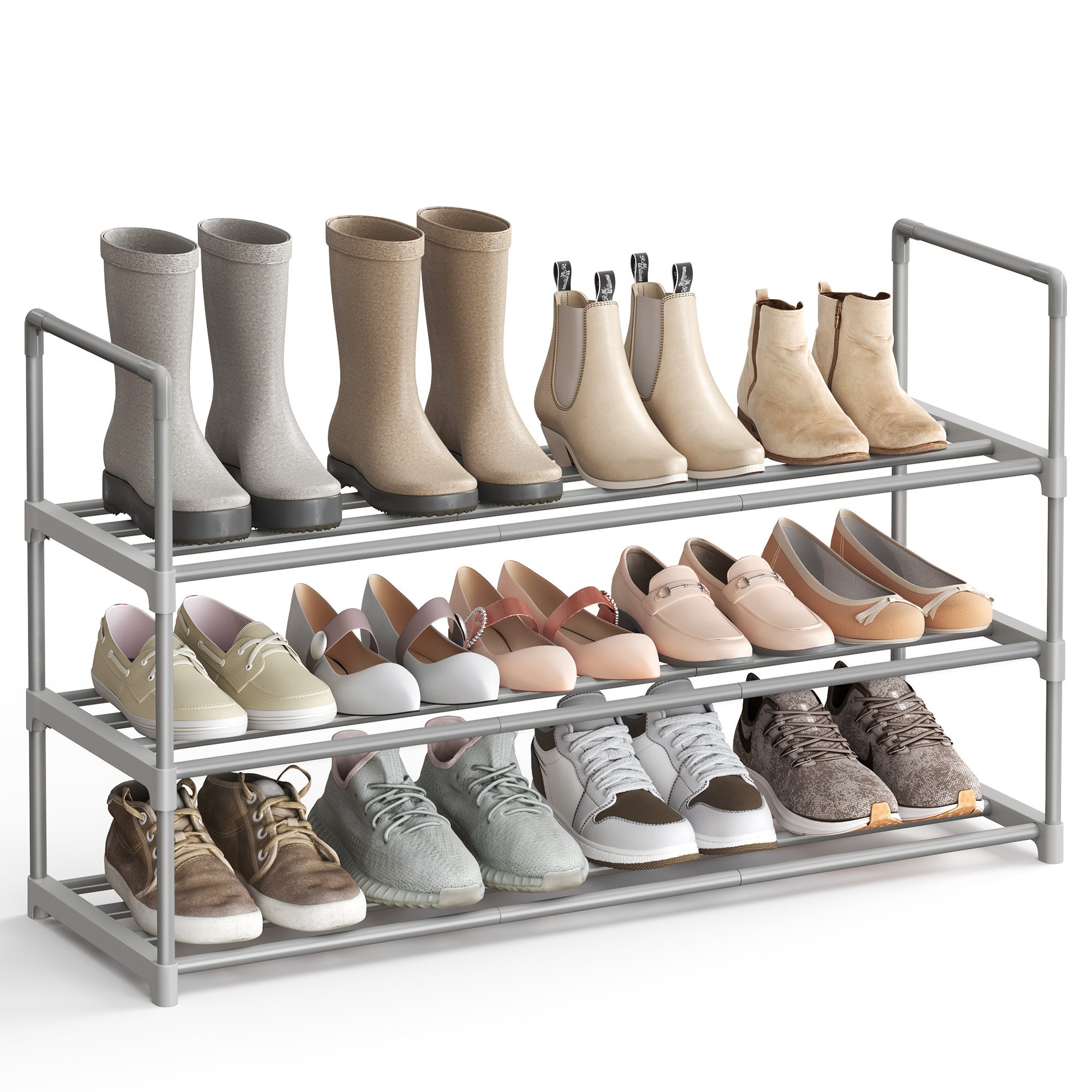SONGMICS Schuhregal Schuhregal, Schuhregal mit 3 günstig online kaufen