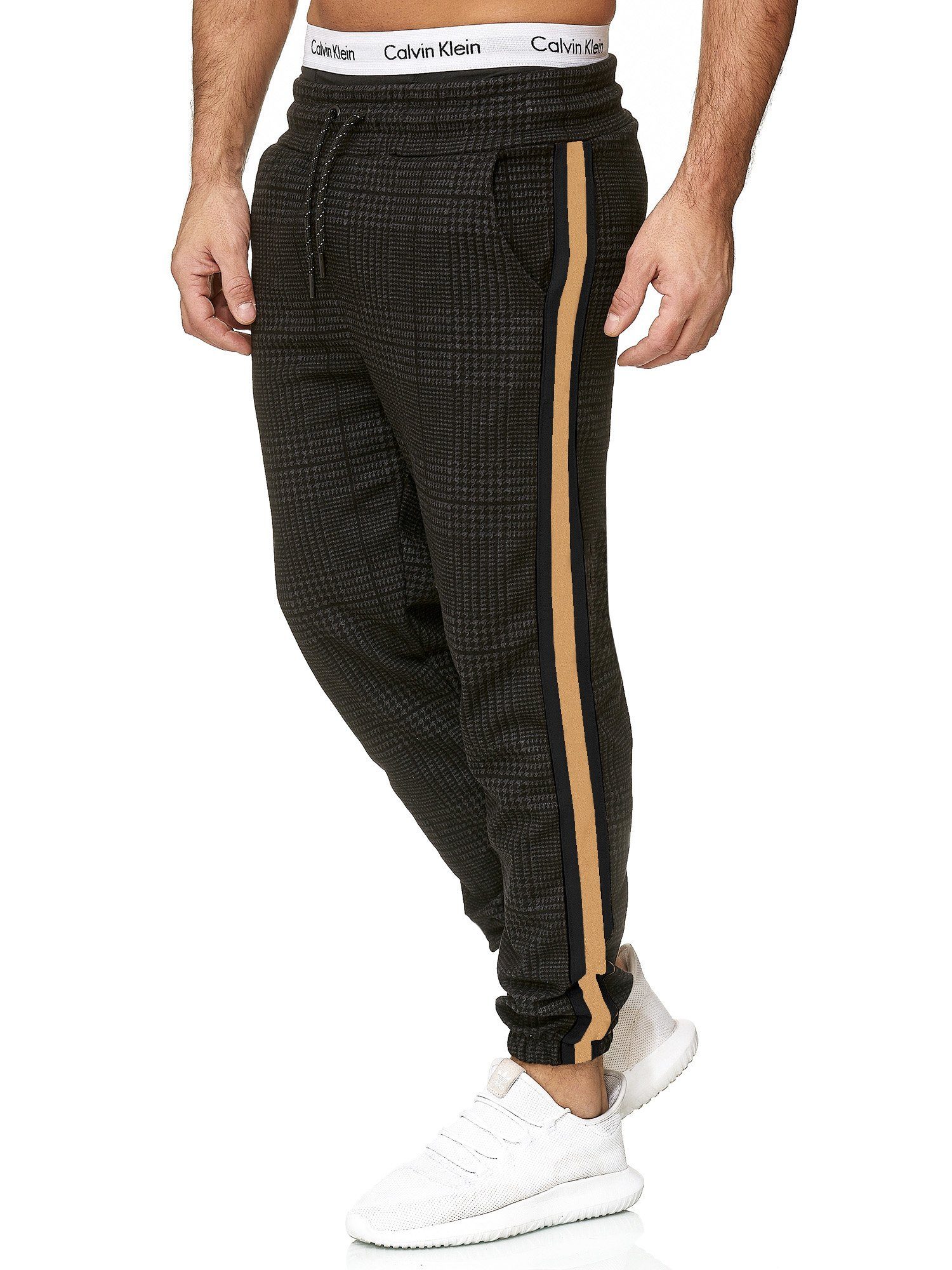 Code47 Jogginghose Herren, Fitness, Gold Sport Jogginghose, Trainingshose, Schwarz (1-tlg) Code47 Gym