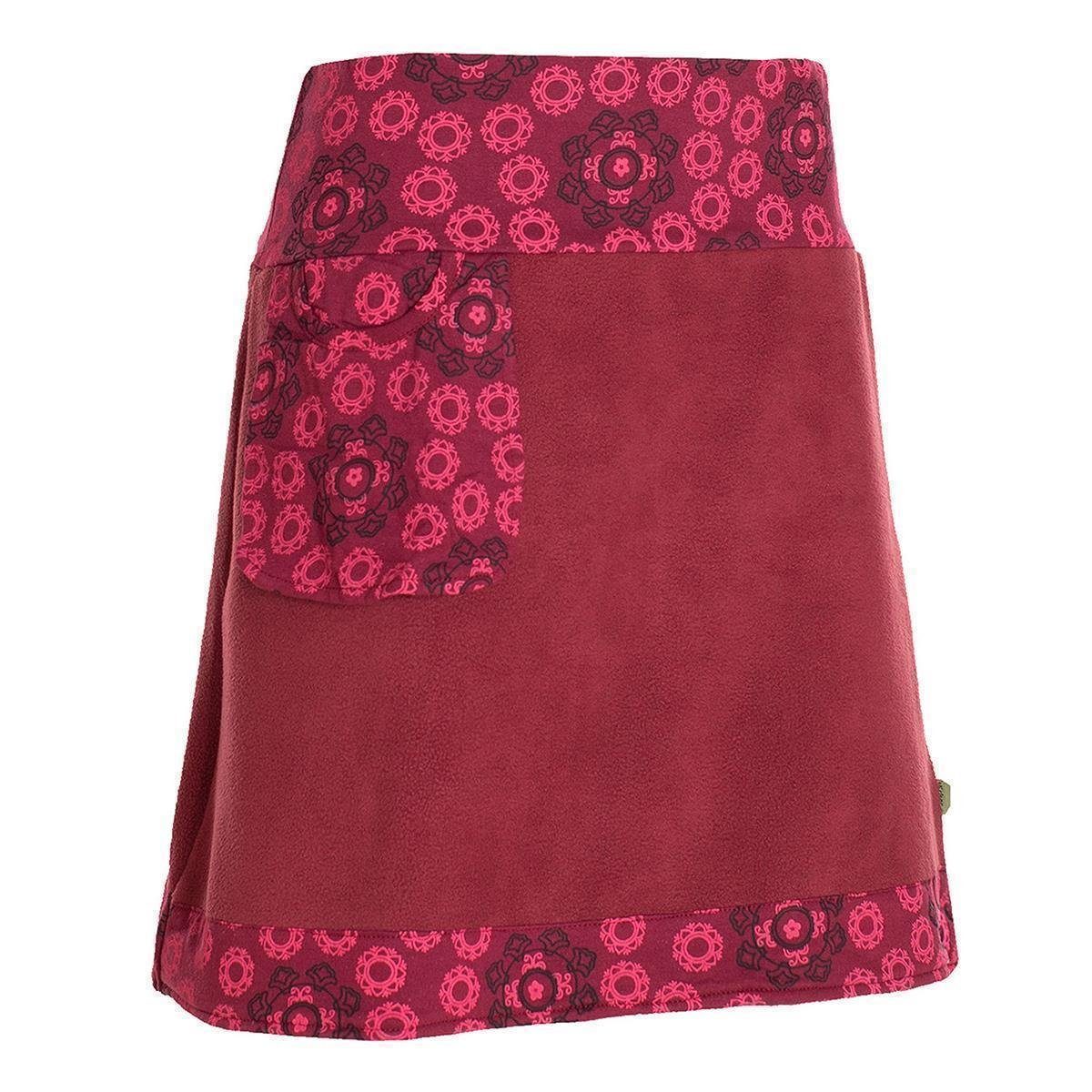 Vishes Minirock Thermorock warmer Side-Bag Damen Winterrock kurz Fleece Hippie, Goa, Retro Style – Bild 5 von 5