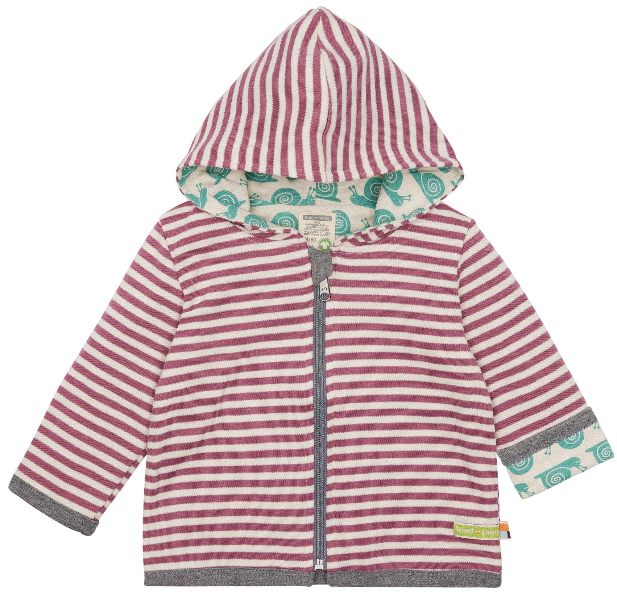 Wendejacke mit Streifen