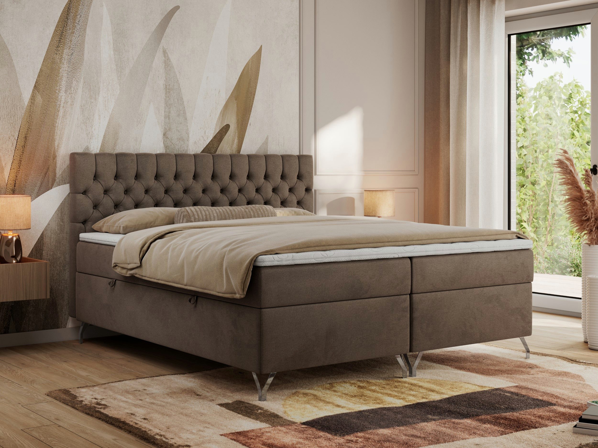 MKS MÖBEL Boxspringbett GRIMALDI (Set, Packung, günstig online kaufen