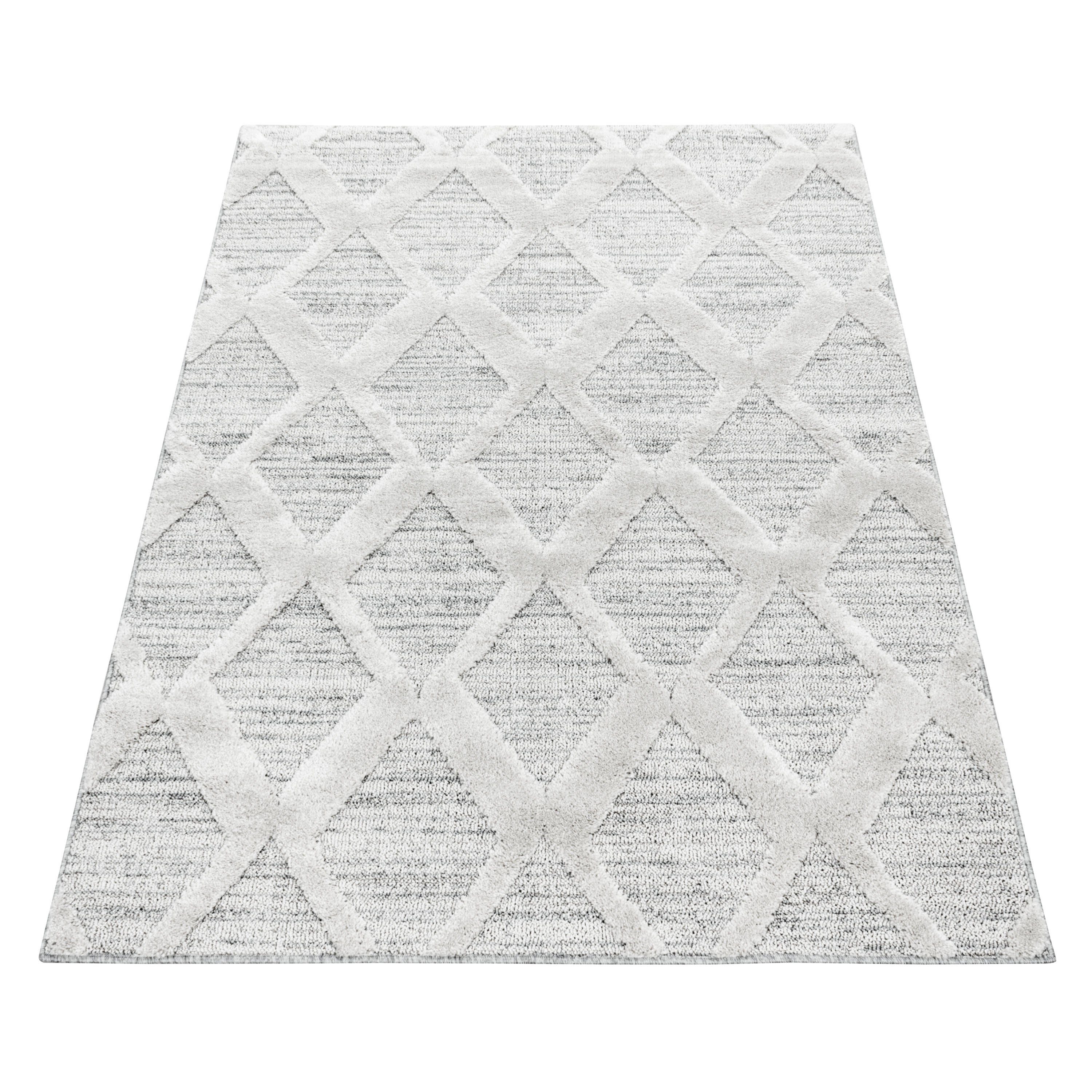 Stilvoll Günstig Hochflor-Teppich Teppich für den Flur oder Küche Boho-Design, Läufer, Höhe: 20 mm