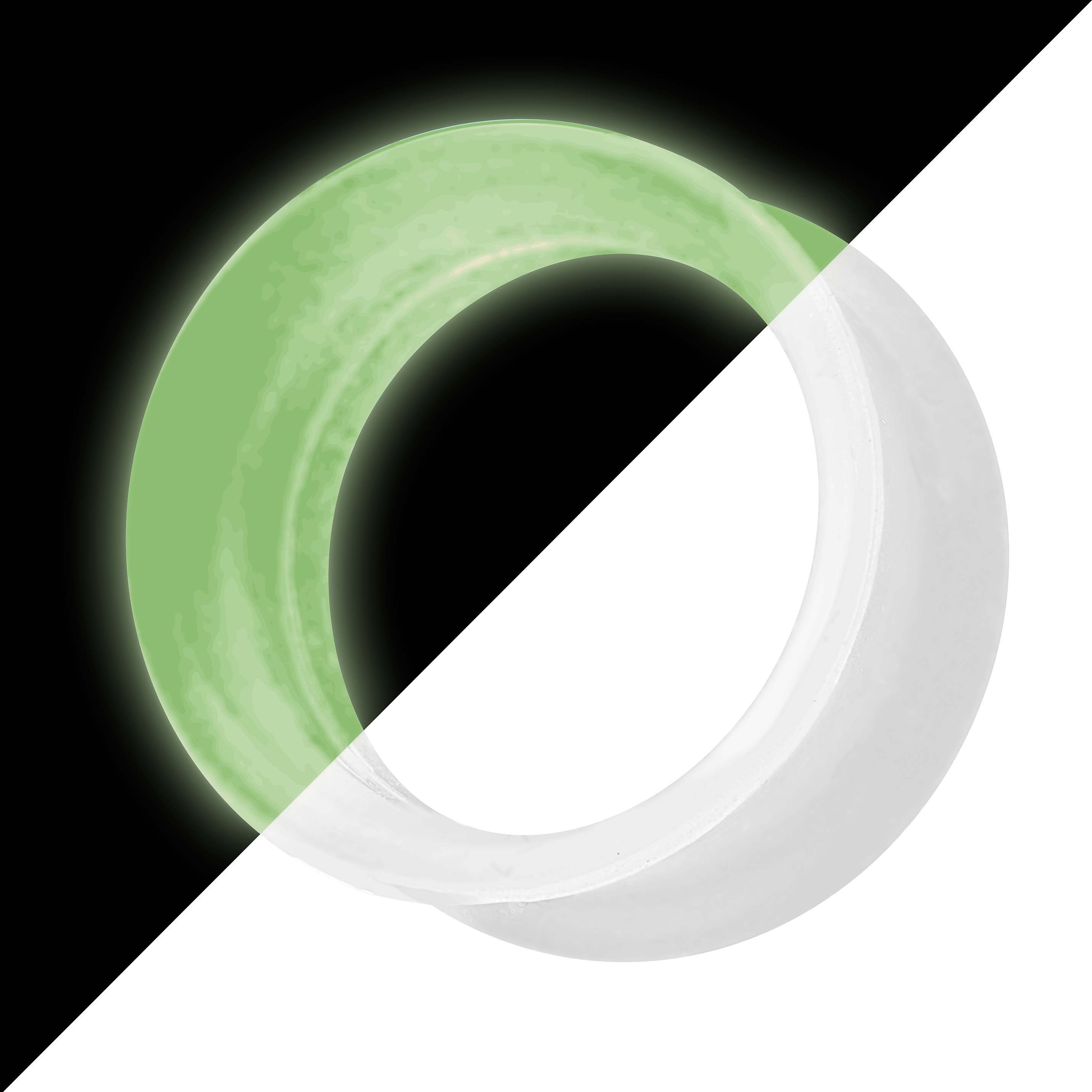 Taffstyle Plug Silkon Flesh Tunnel dünner Rand Glow in the Dark 6mm, Ohrpie günstig online kaufen