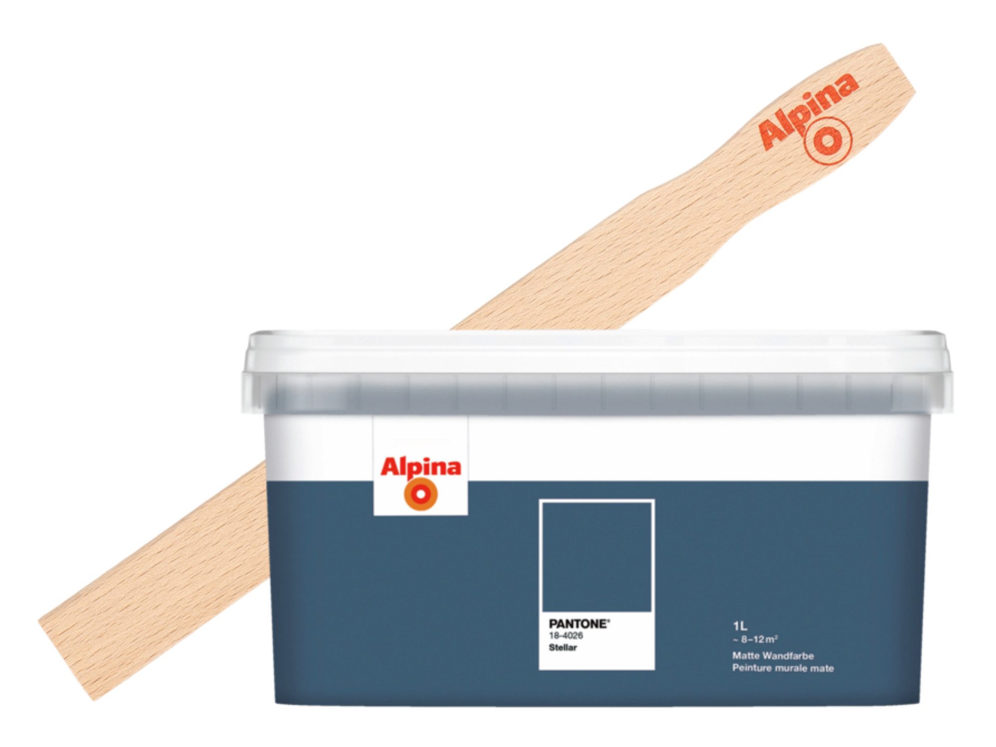 Alpina Wandfarbe Alpina PANTONE® 1L + Rührholz