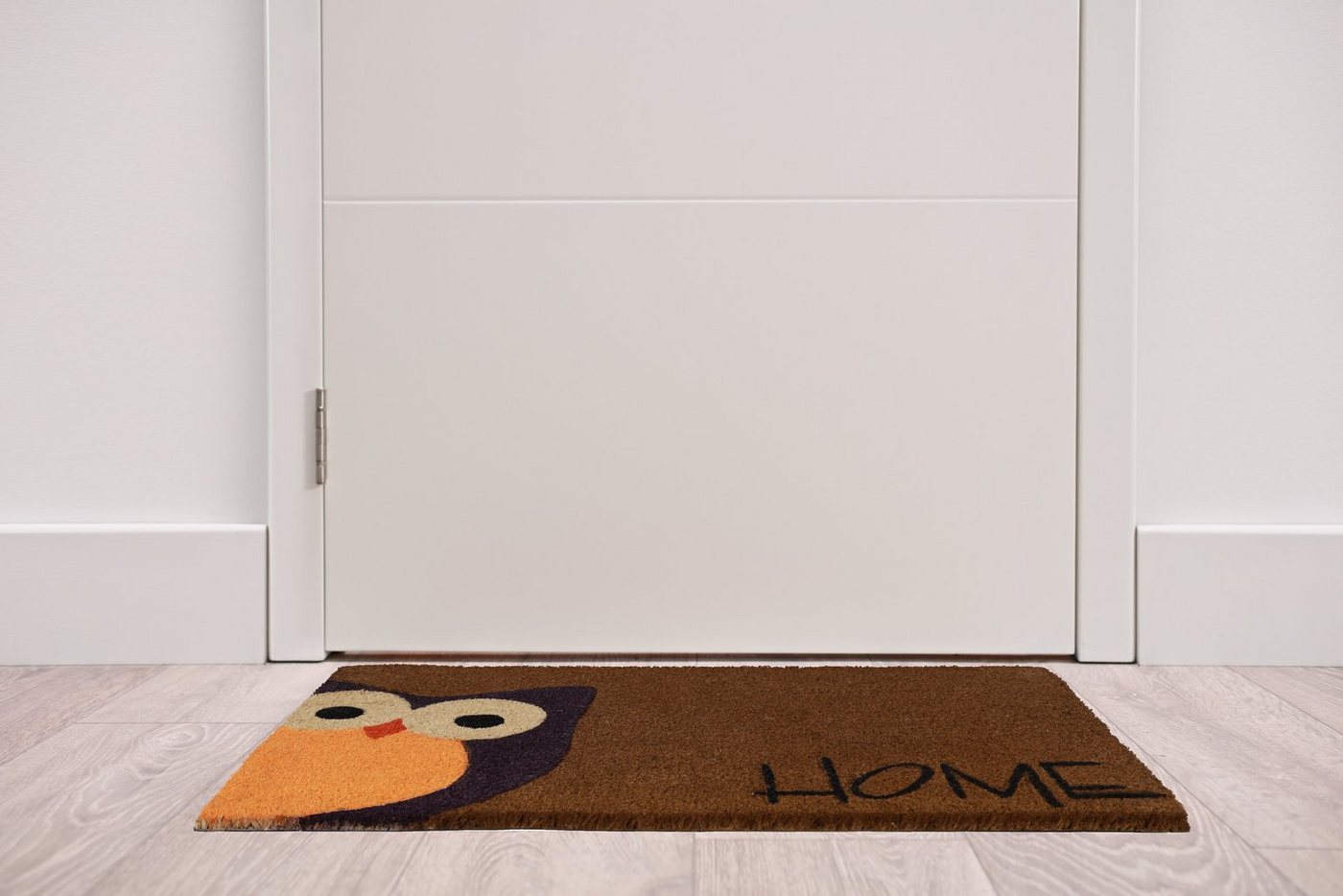 Thumbnail - Betz Kokosmatte Kokosmatte Fußmatte Schmutzfangmatte Eule Home braun 45x75cm, (1-St)