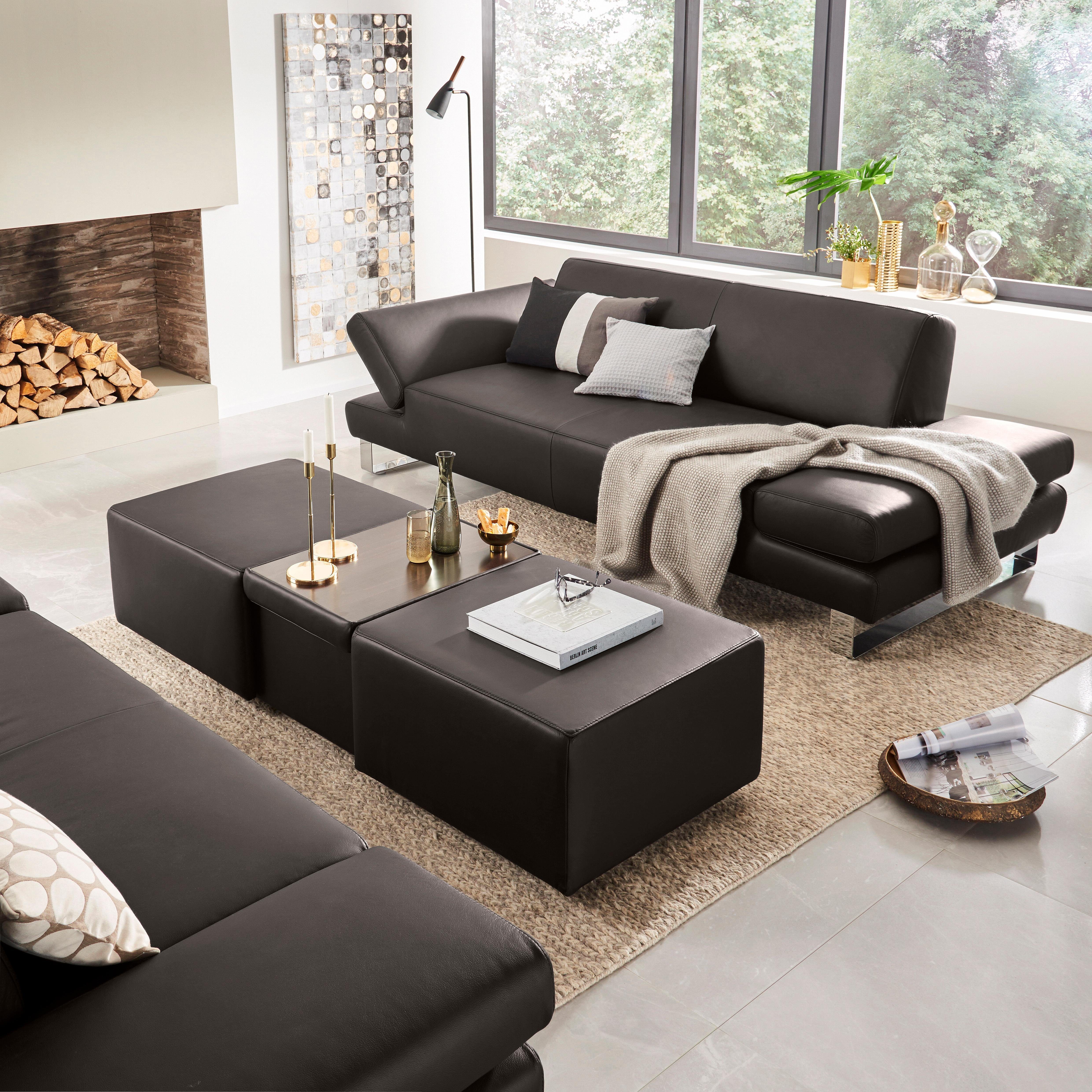 W.SCHILLIG 2-Sitzer taboo Designsofa mit hohem Sitzkomfort, Breite 202cm, Sitztiefe 59cm, mit Normaltiefe, inklusive Armlehnenverstellung – Bild 4 von 5