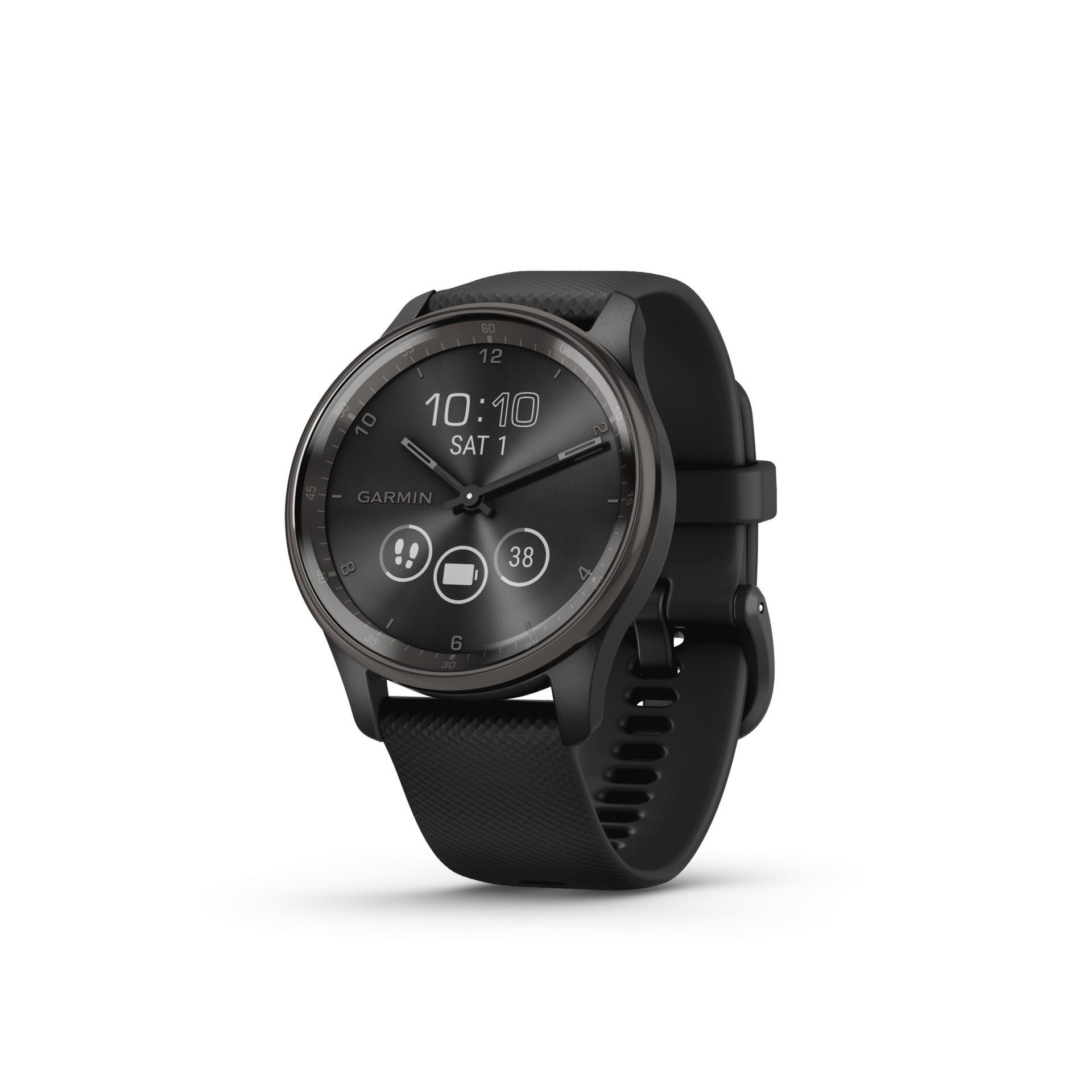 Garmin VIVOMOVE TREND Fitnessuhr Schwarz/Schiefergrau | (Proprietär) schwarz