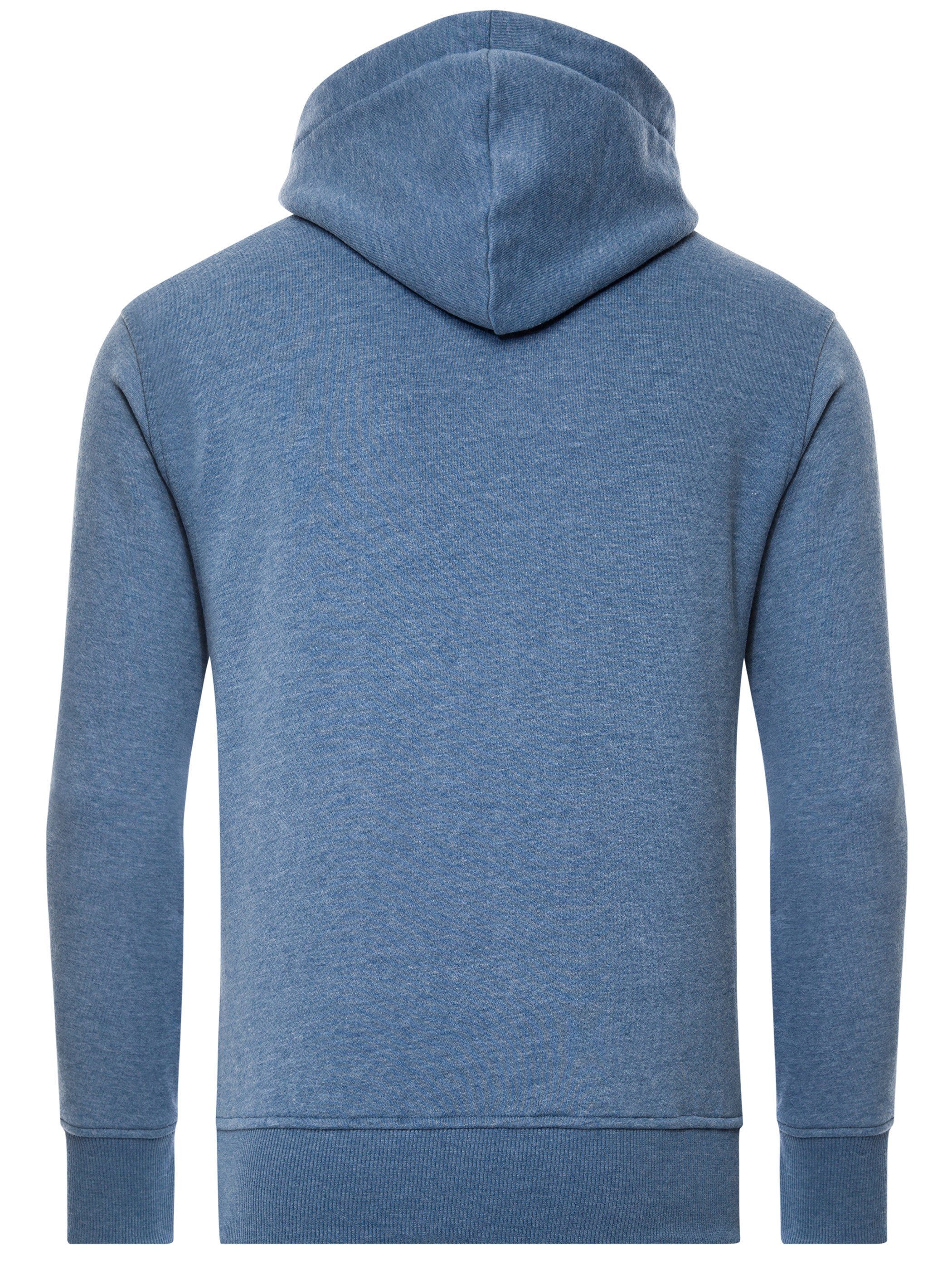 183921) Kapuze Zip Osaka Blau Hood (bijou Yazubi Kapuzensweatjacke blue Zip Hoodie Sweat mit