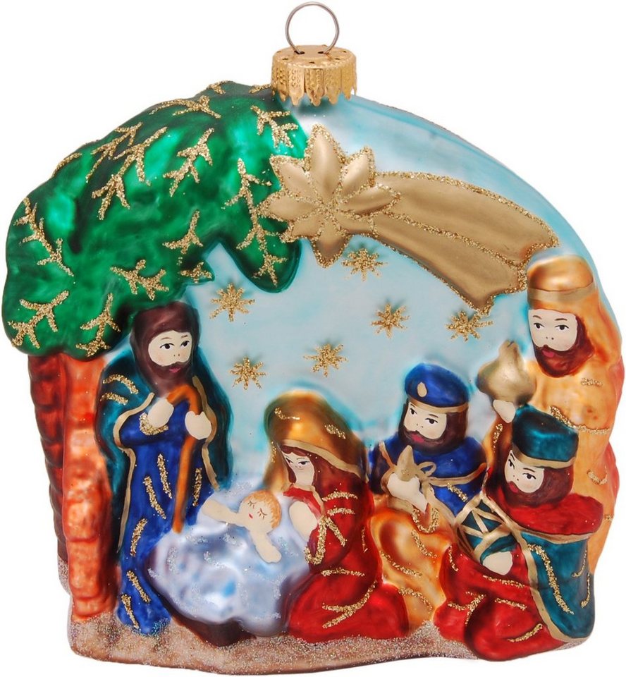 Krebs Glas Lauscha Christbaumschmuck CBK01119, Weihnachtsdeko, Christbaumschmuck (1-tlg), Grippe aus Glas
