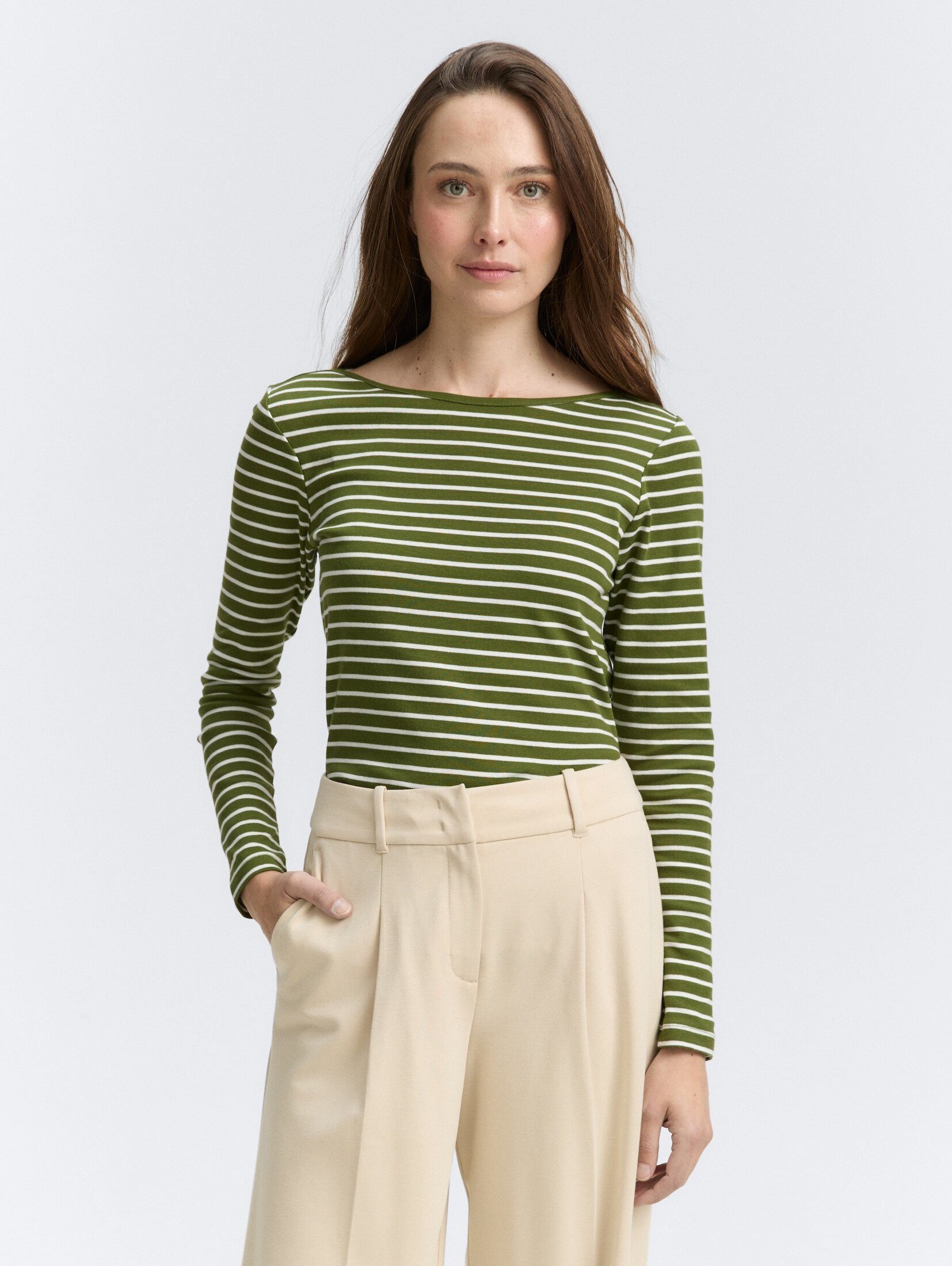 TOM TAILOR Langarmshirt, mit Streifen Muster günstig online kaufen