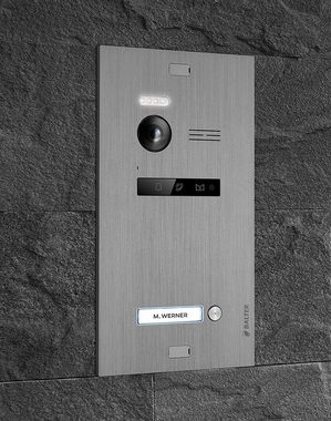 Balter EVO-1F-1M Video-Türsprechanlage (Video Türsprechanlage, 7 Zoll Monitor, Türstation für 1 Familienhaus)