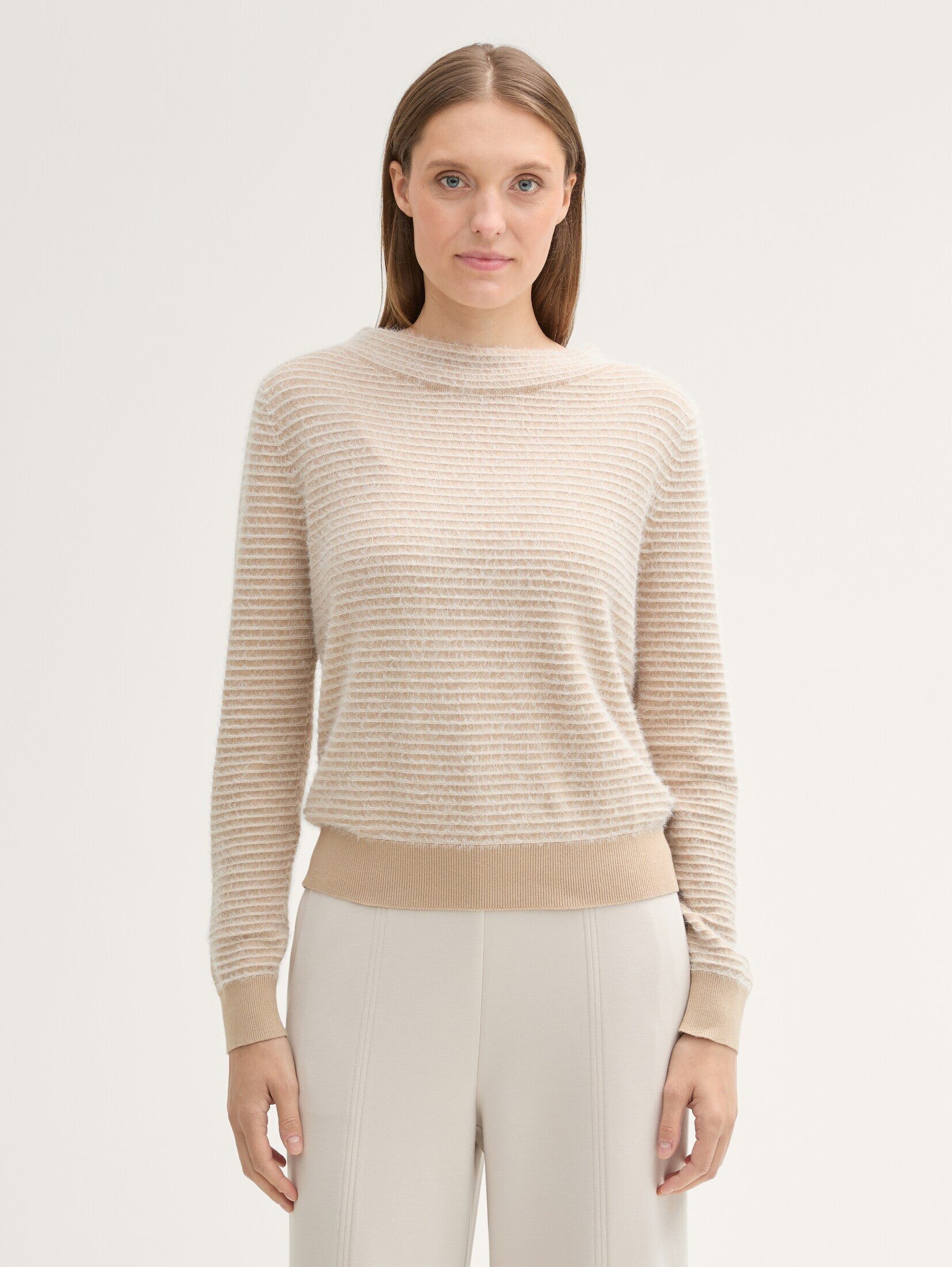 Strickpullover Strickpullover aus Federgarn