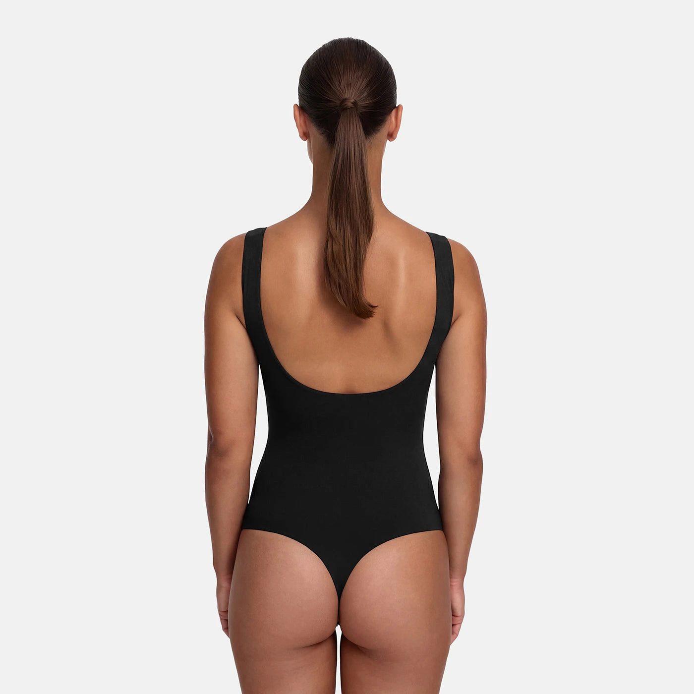 cfab (creamy fabrics) Miederbody Low Back - Body-Braun-3XL (1-tlg) Figurformend