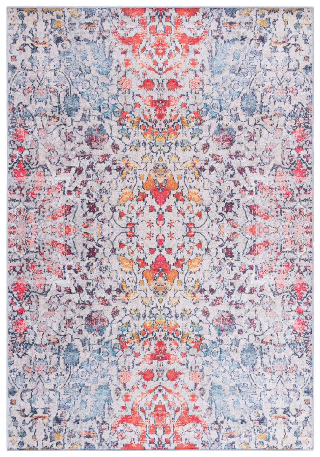 Mazovia Designteppich Modern Teppich Wohnzimmerteppich Abstrakt Bunt, 120 x 170 cm, Fußbodenheizung, Allergiker geeignet, Rutschfest