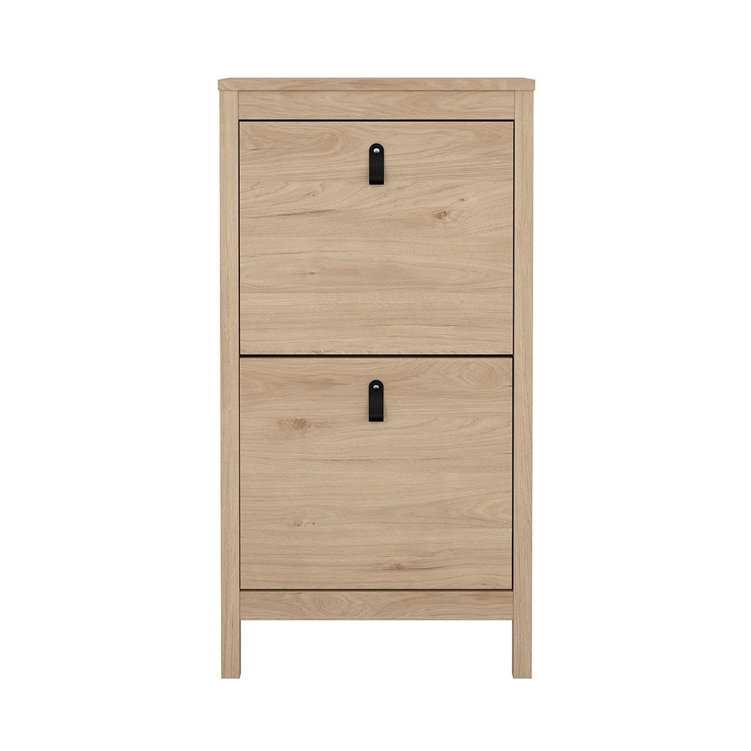 Tvilum Schuhschrank Madrid Schuhschrank 2 Klapptüren Eichen-Dekor.