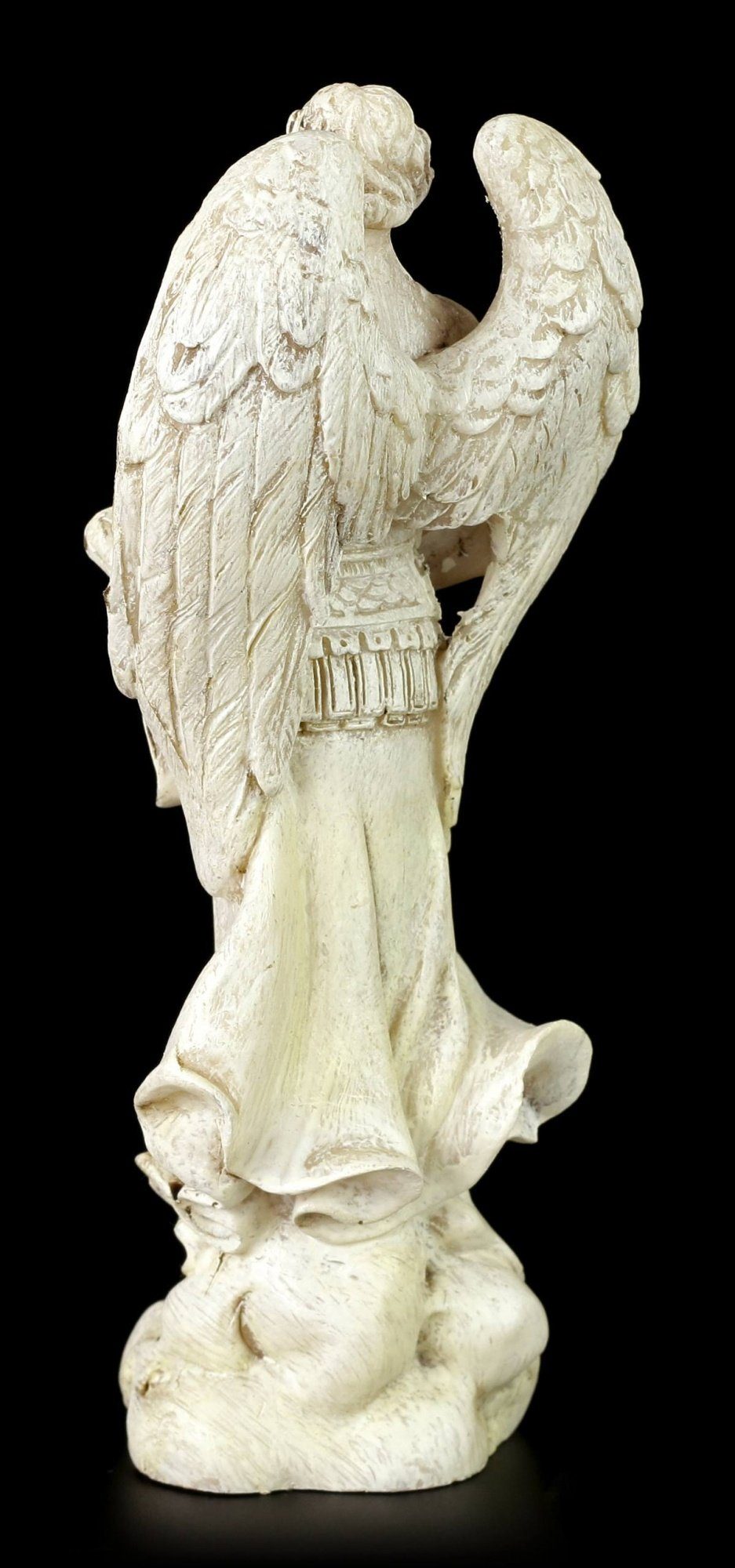 Figuren Shop GmbH Dekofigur Kleine Erzengel Figur - Gabriel - Weiß - Dekofigur