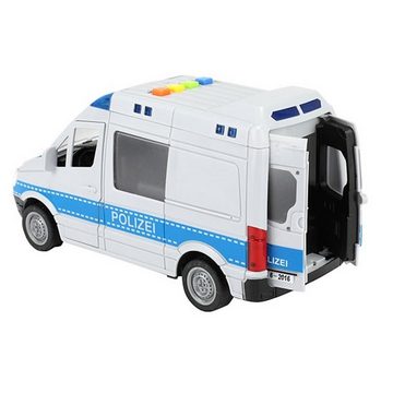 Toi-Toys Spielzeug-Krankenwagen Polizeibus mit Licht Sound und Türen zum öffnen