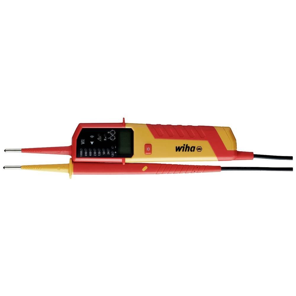 Wiha Spannungsprüfer Spannungs- und Durchgangsprüfer 12 – 1 V AC, CAT IV inkl. 2x 44319