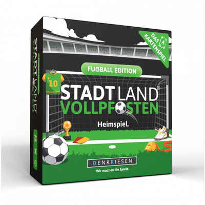 Denkriesen Spiel, STADT LAND VOLLPFOSTEN - Das Kartenspiel - FUßBALL EDITION - Heimspiel. - deutsch
