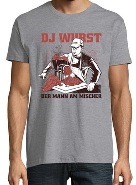 Youth Designz T-Shirt Fleischer DJ Wurst Herren Shirt mit lustigem Frontprint
