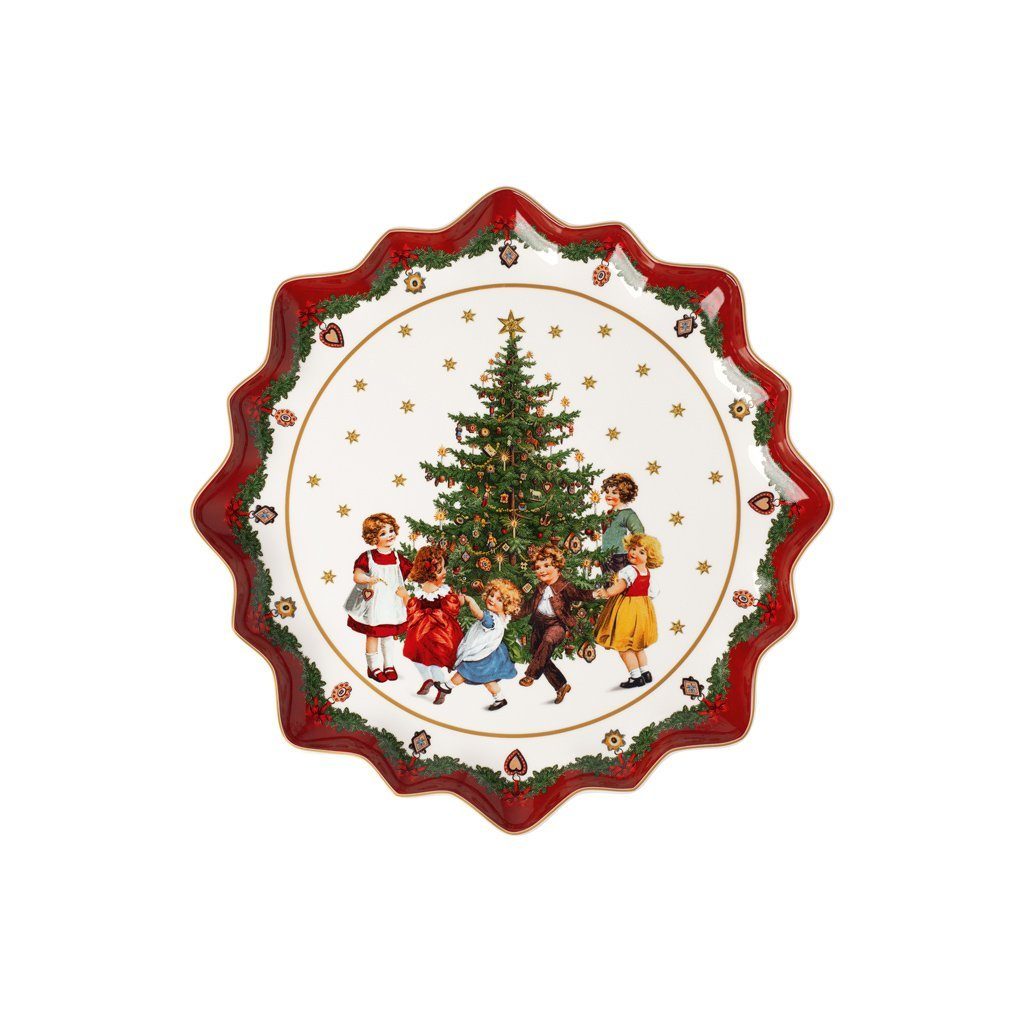 Villeroy & Boch Tortenplatte Toy's Fantasy Gebäckteller tief, Kinder tanzen, Porzellan, (1-tlg)