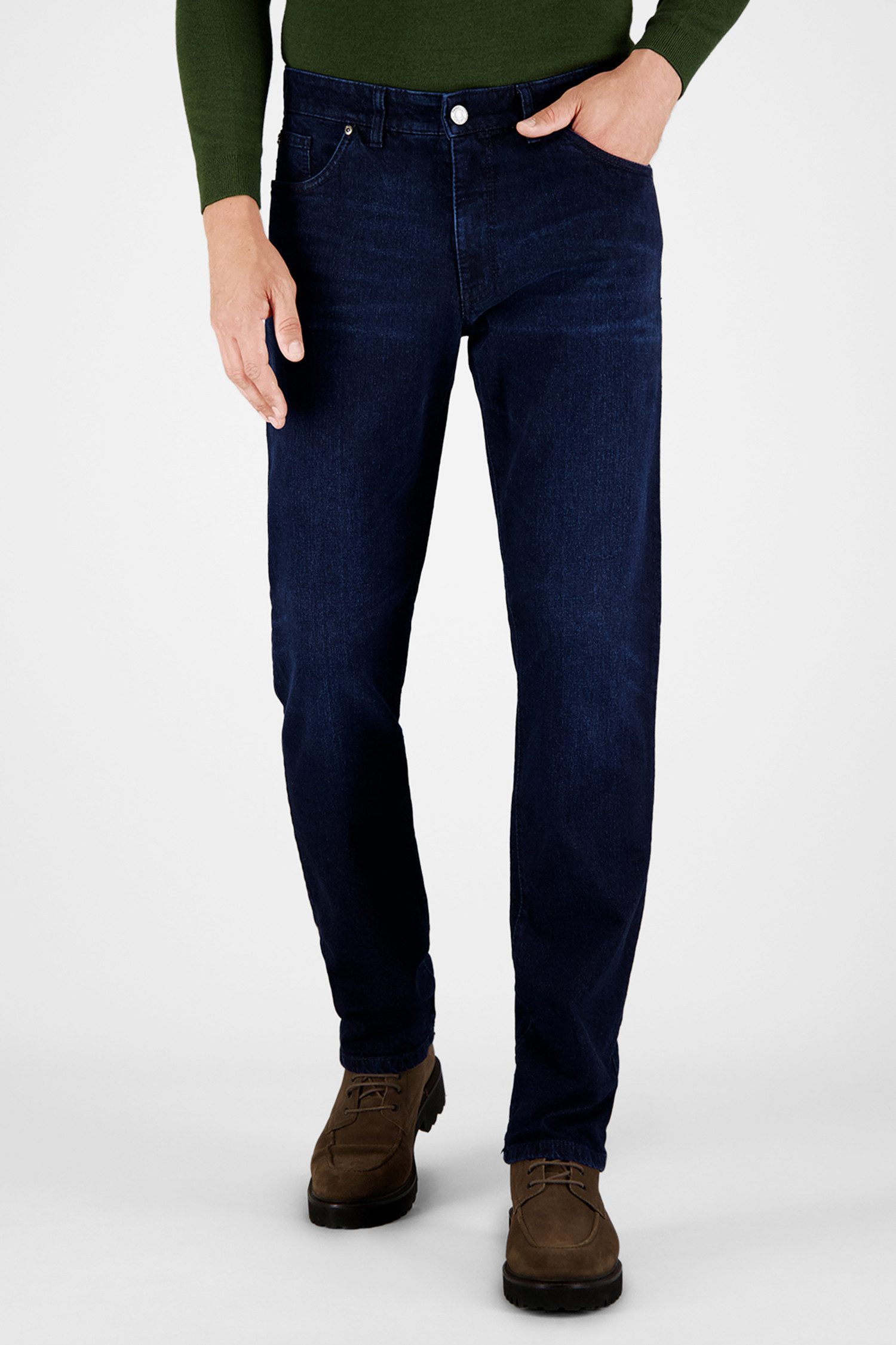 Atelier GARDEUR Tapered-fit-Jeans NEO-471221-7169 Regular Fit dark rinse used Authentischer Used-Look mit Stretch und robuster Steppnaht