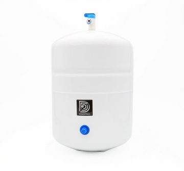 DreamFilters Wassertank Vorratsbehälter 8 Liter für Umkehr Osmoseanlagen, mit John Guest Absperrhahn 1/4 Zoll