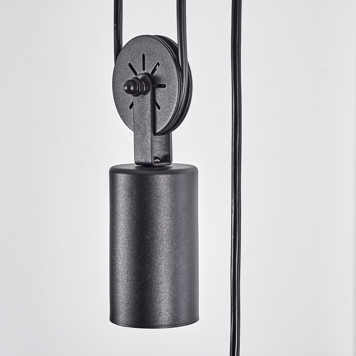 hofstein Pendelleuchte »Moncalieri« Design, Hängeleuchte E27 Schirmen mit im aus in modernen Leuchtmittel, ohne Schwarz in Metall Gitter-Optik, Hängelampe