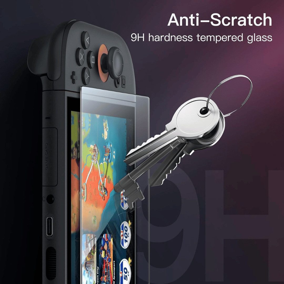SmartUP Displayschutzglas 2X Schutzglas für Nintendo Switch Display Panzerfolie Full Screen 9H für Nintendo Switch, 2 Stück, Rundumschutz, passgenaue Verarbeitu – Bild 2 von 5