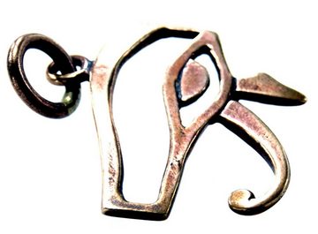 Kiss of Leather Kettenanhänger Auge des Horus Schutz Amulett Horusauge ägyptisch Bronze Anhänger