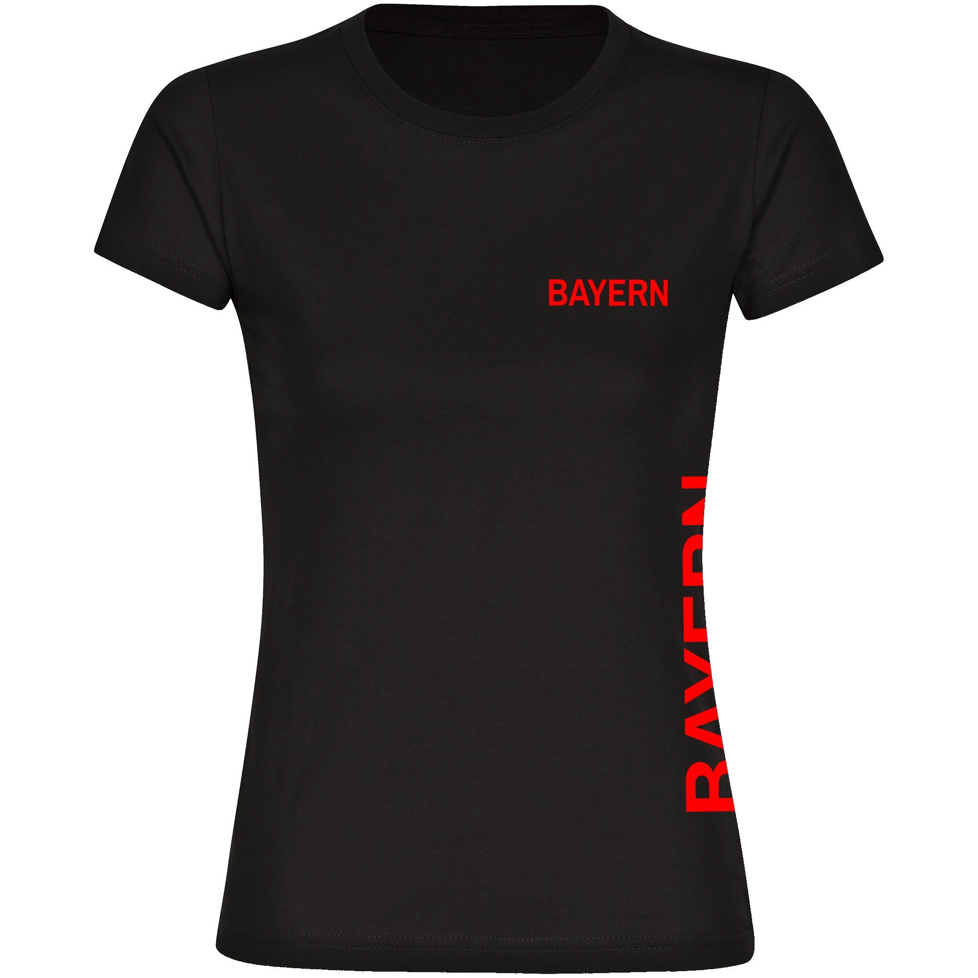 multifanshop T-Shirt Damen Bayern - Brust & Seite - Frauen günstig online kaufen