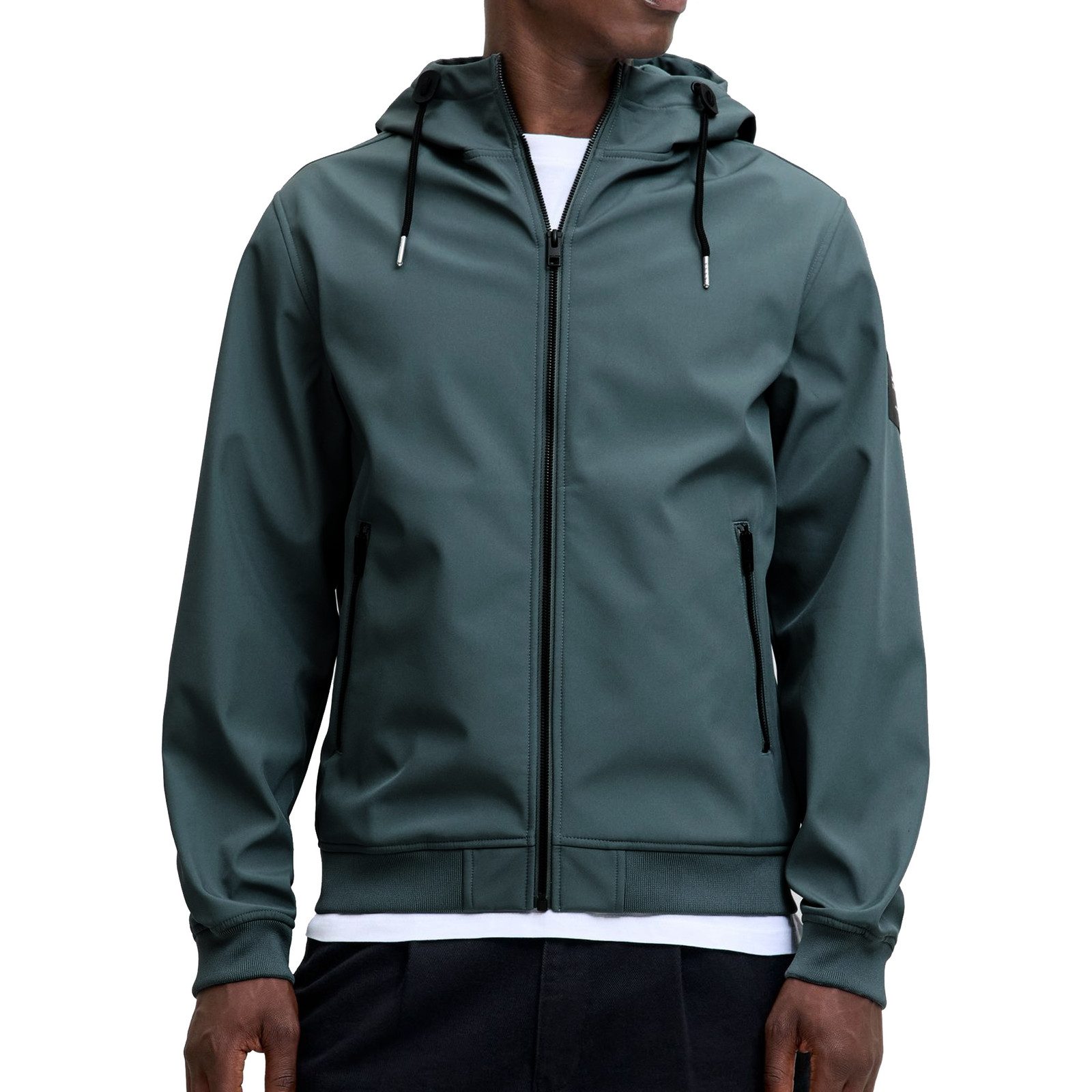 Jack & Jones Softshelljacke Basic Softshell Hood mit weichem Fleece-Innenfu günstig online kaufen
