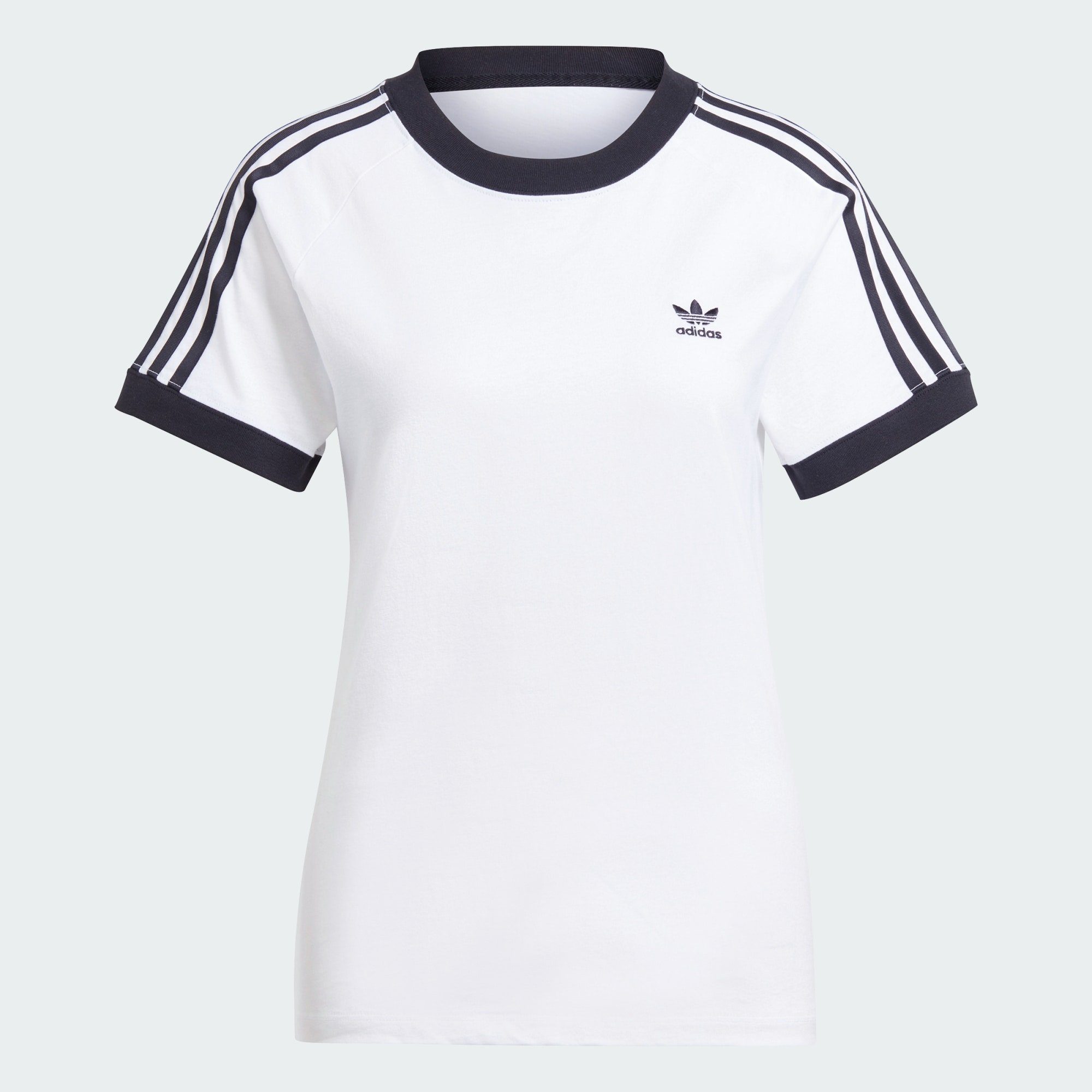 adidas Originals T-Shirt 3-STREIFEN CLASSICS ADICOLOR SLIM T-SHIRT White